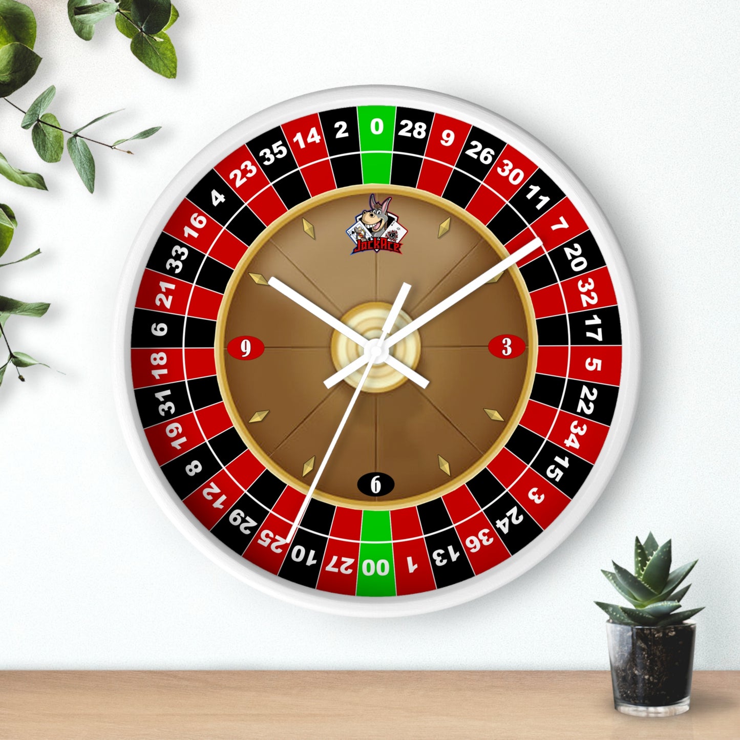 Roulette Wheel (Double Zero) - Wall Clock