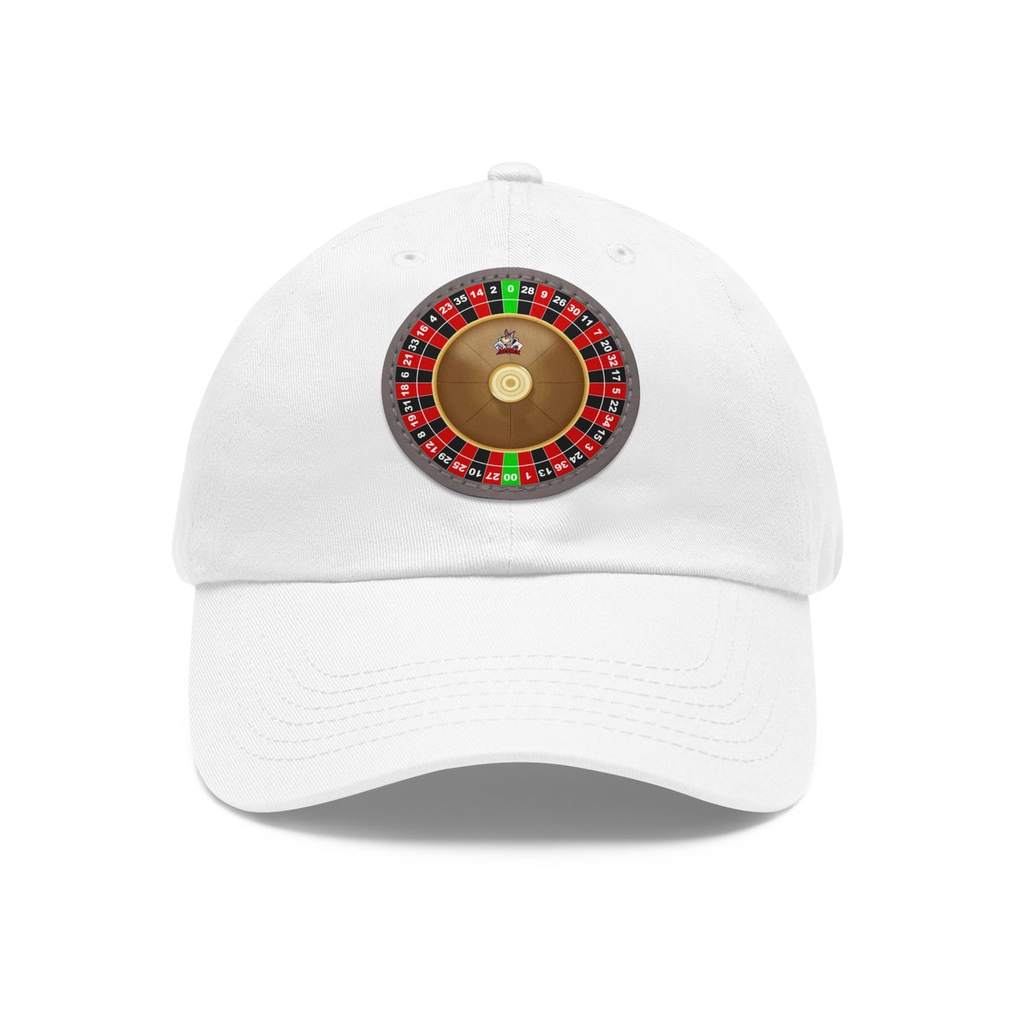 Roulette Wheel (Double Zero) - Dad Hat with Leather Patch (Round)