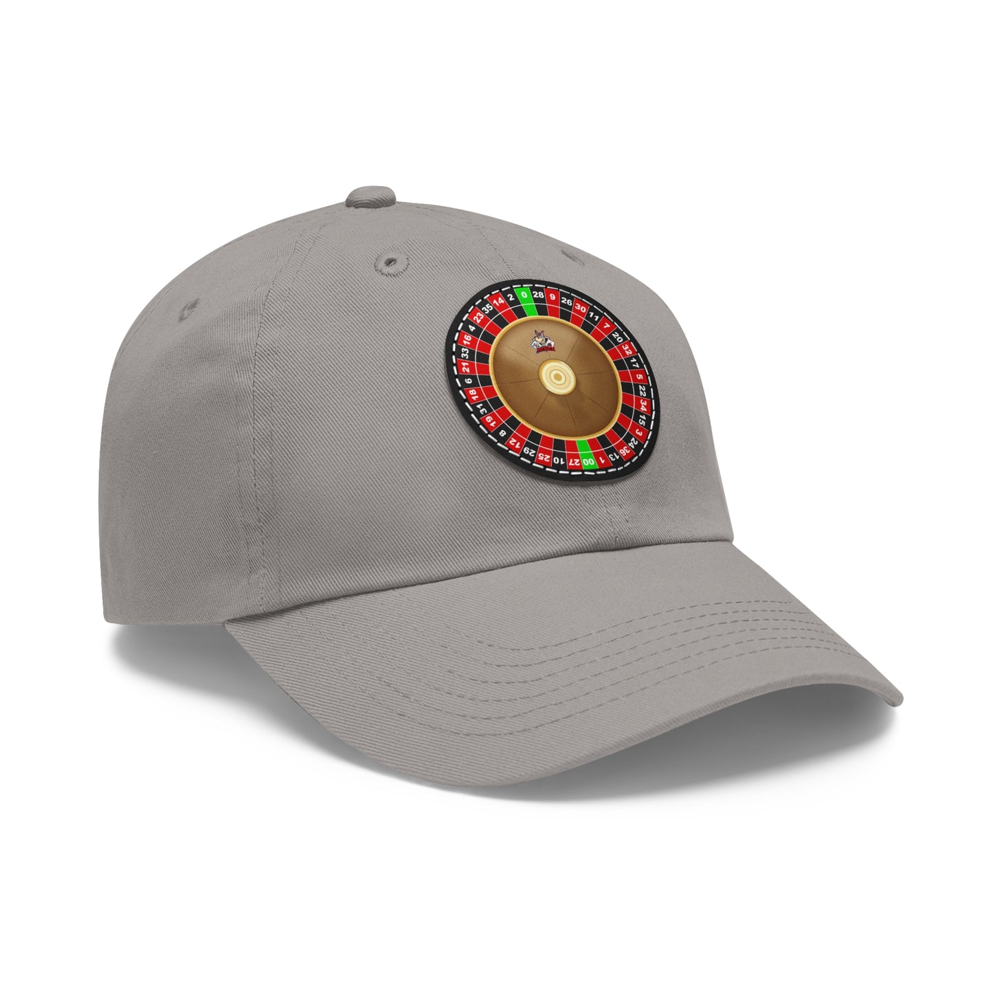 Roulette Wheel (Double Zero) - Dad Hat with Leather Patch (Round)