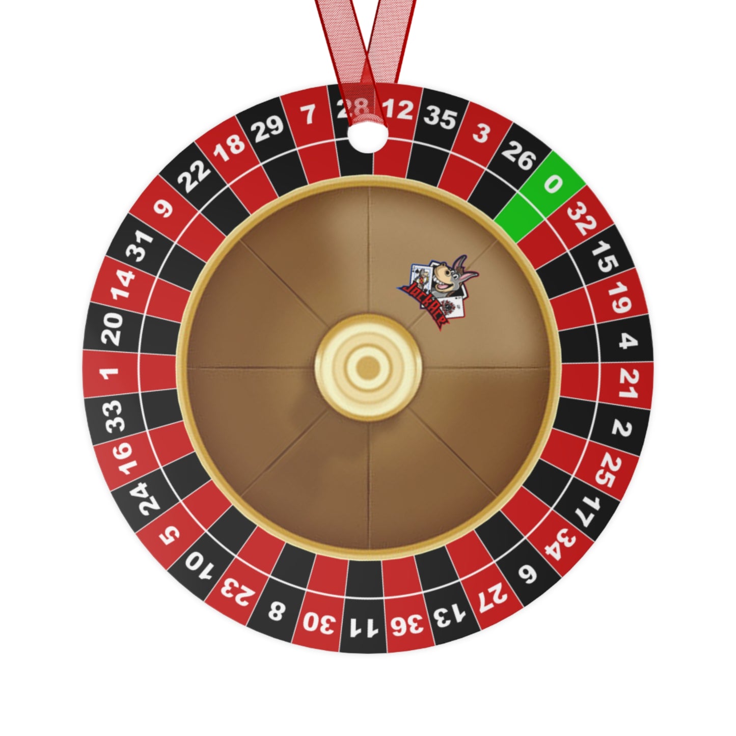 Roulette Wheel (Single Zero) - Metal Ornaments