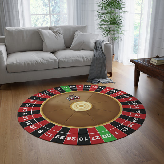 Roulette Wheel (Double Zero) - Round Rug