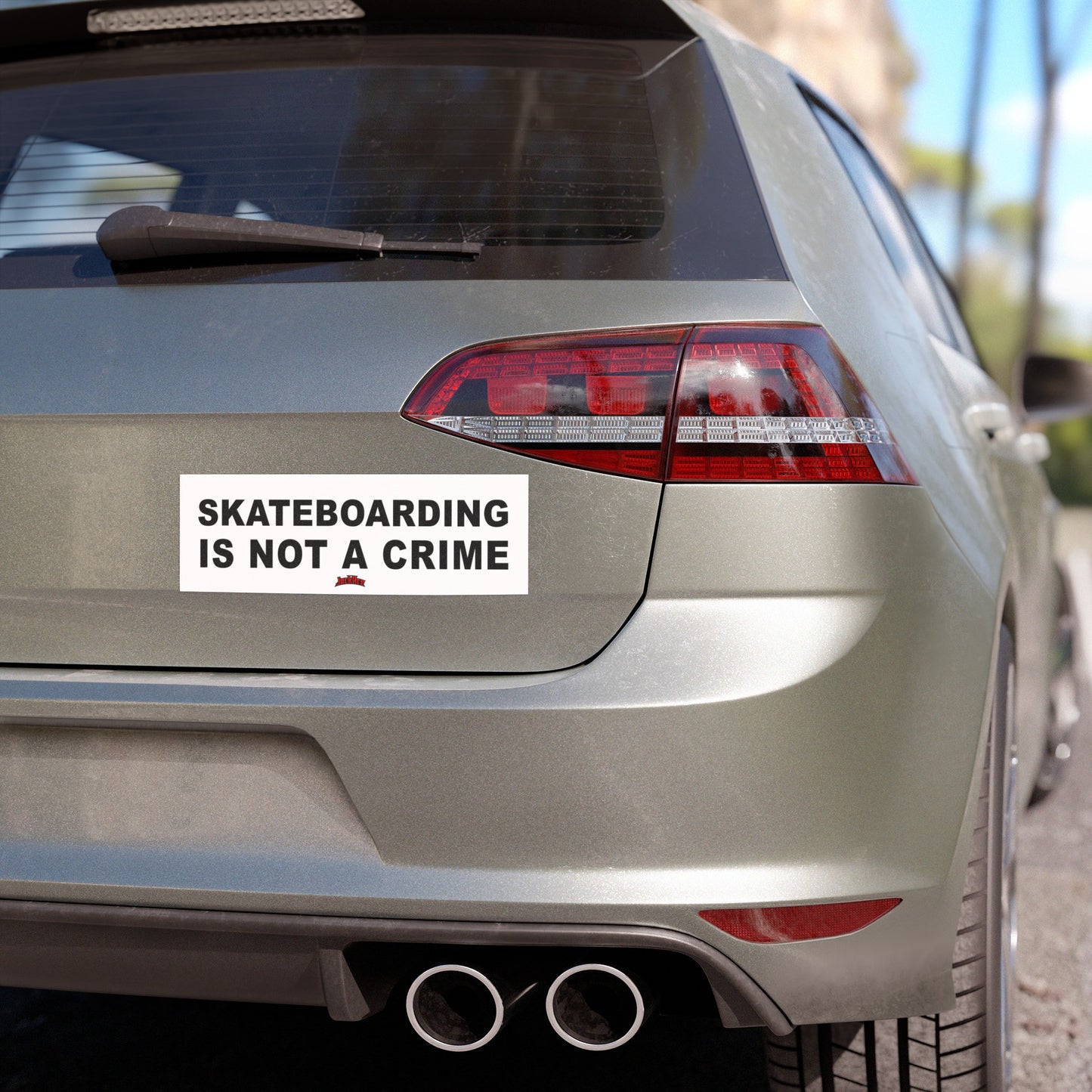 SKATEBOARDING IS NOT A CRIME - Car Magnet