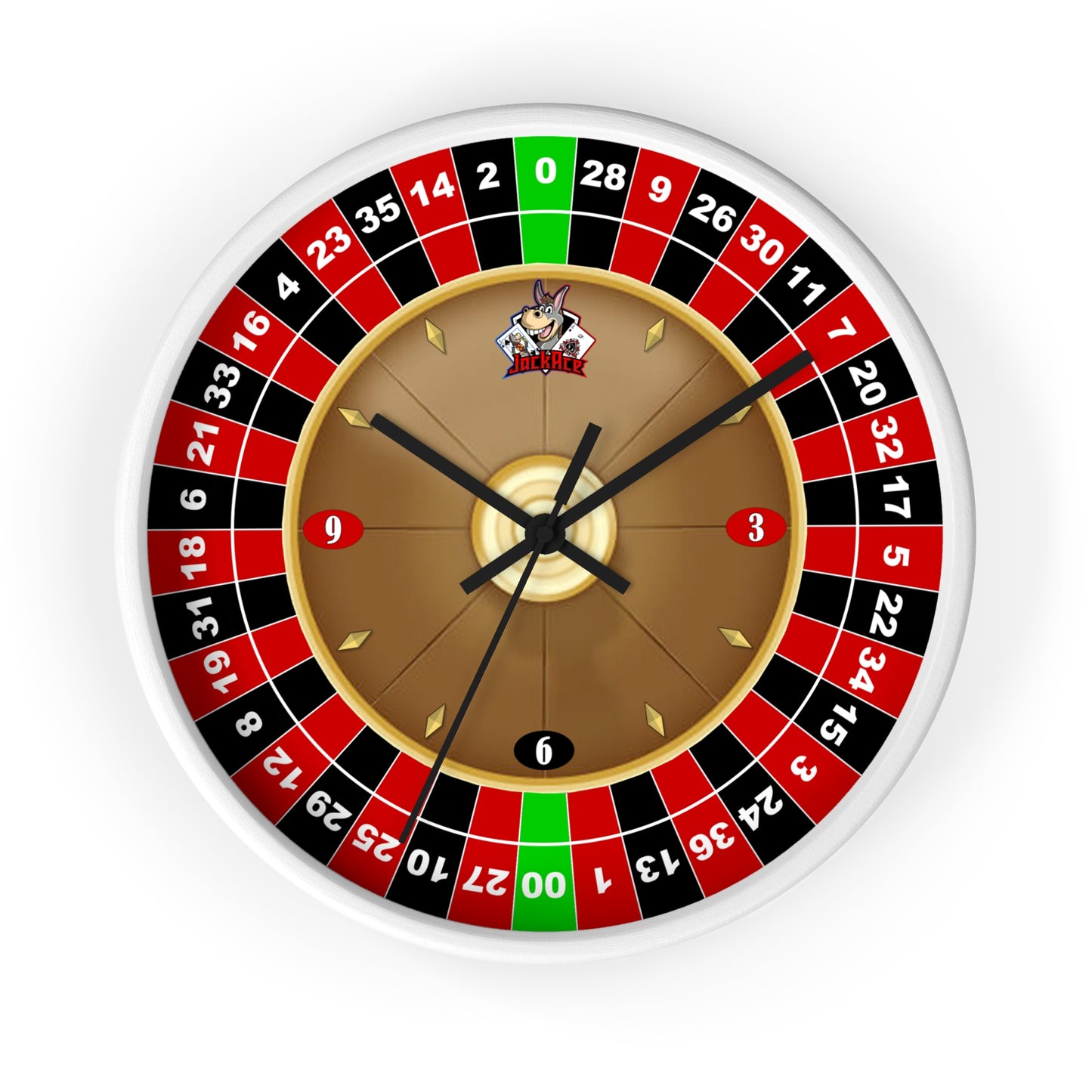 Roulette Wheel (Double Zero) - Wall Clock