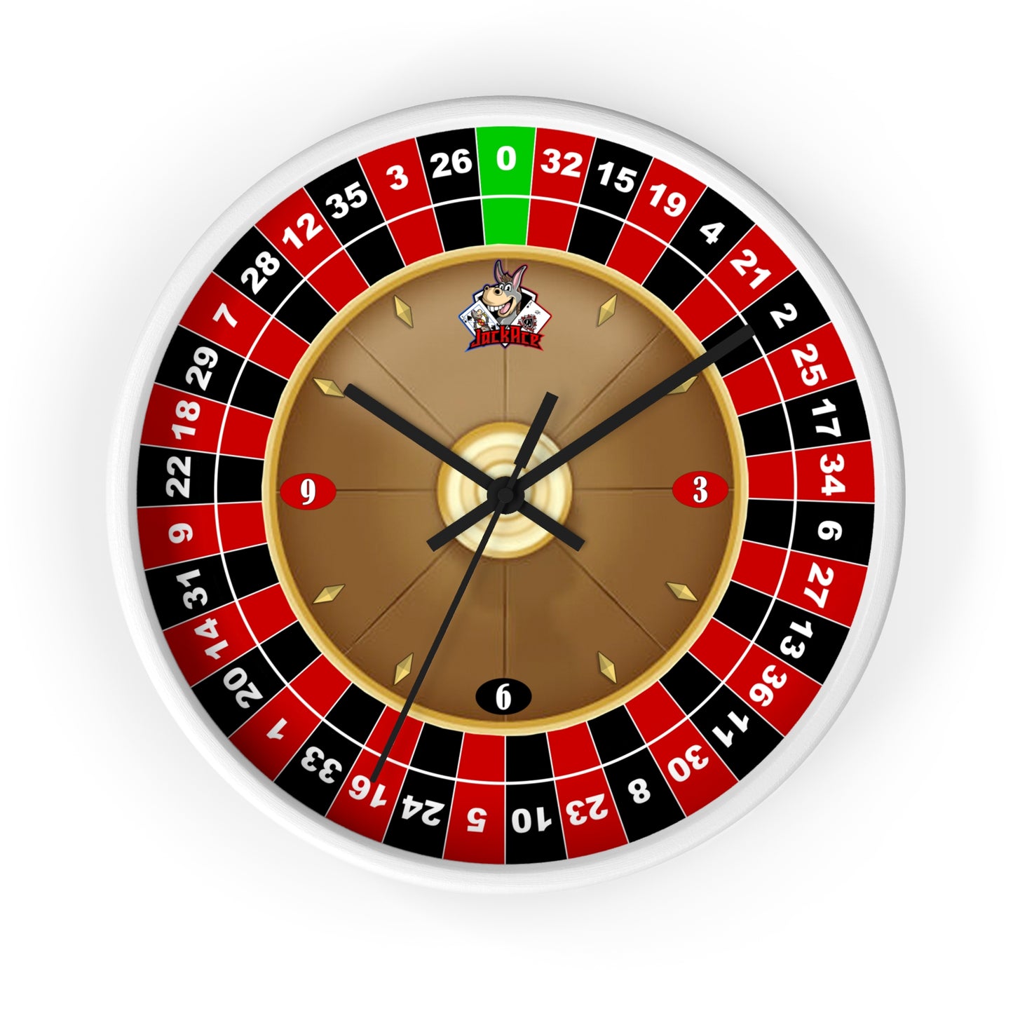 Roulette Wheel (Single Zero) - Wall Clock