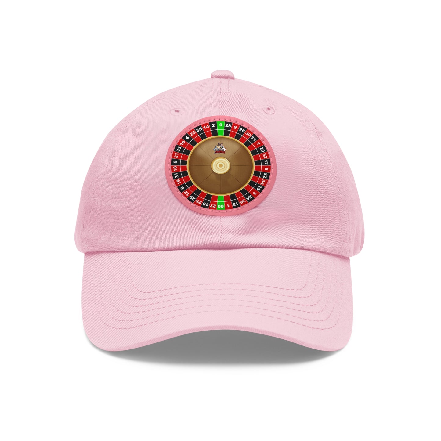 Roulette Wheel (Double Zero) - Dad Hat with Leather Patch (Round)