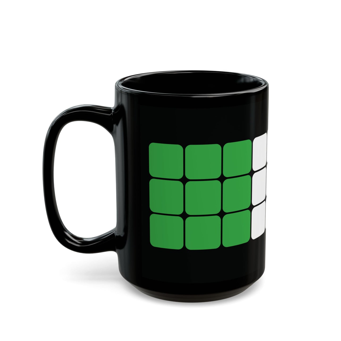 Rubik's Cube Black Mug (11oz, 15oz)