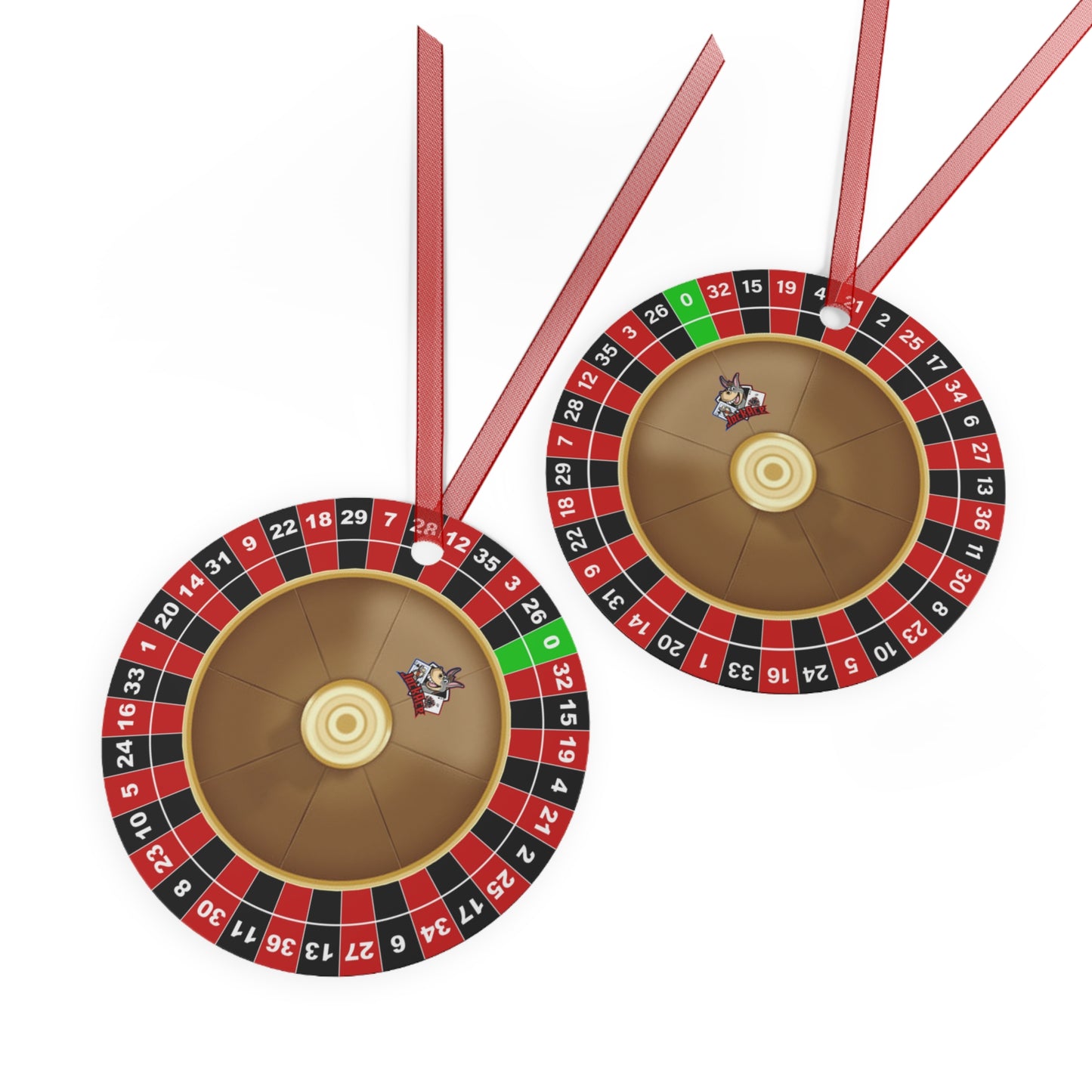 Roulette Wheel (Single Zero) - Metal Ornaments