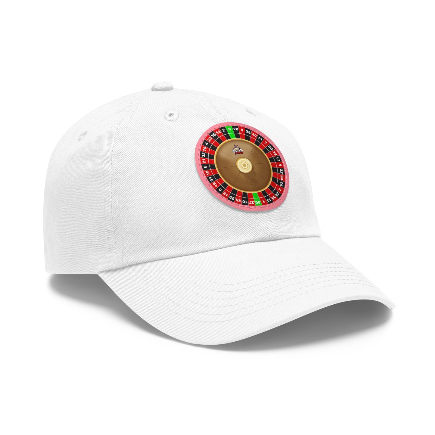 Roulette Wheel (Double Zero) - Dad Hat with Leather Patch (Round)