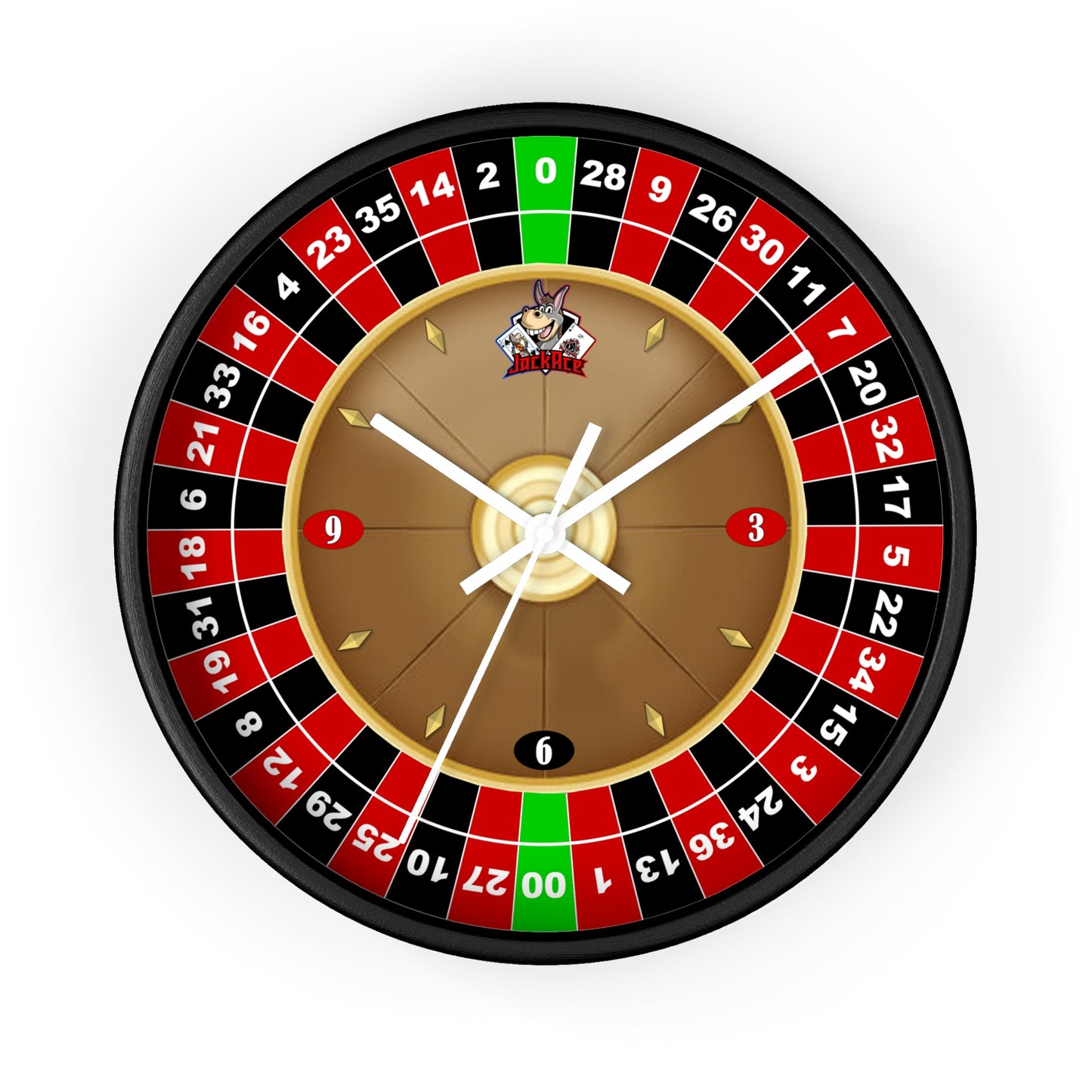 Roulette Wheel (Double Zero) - Wall Clock