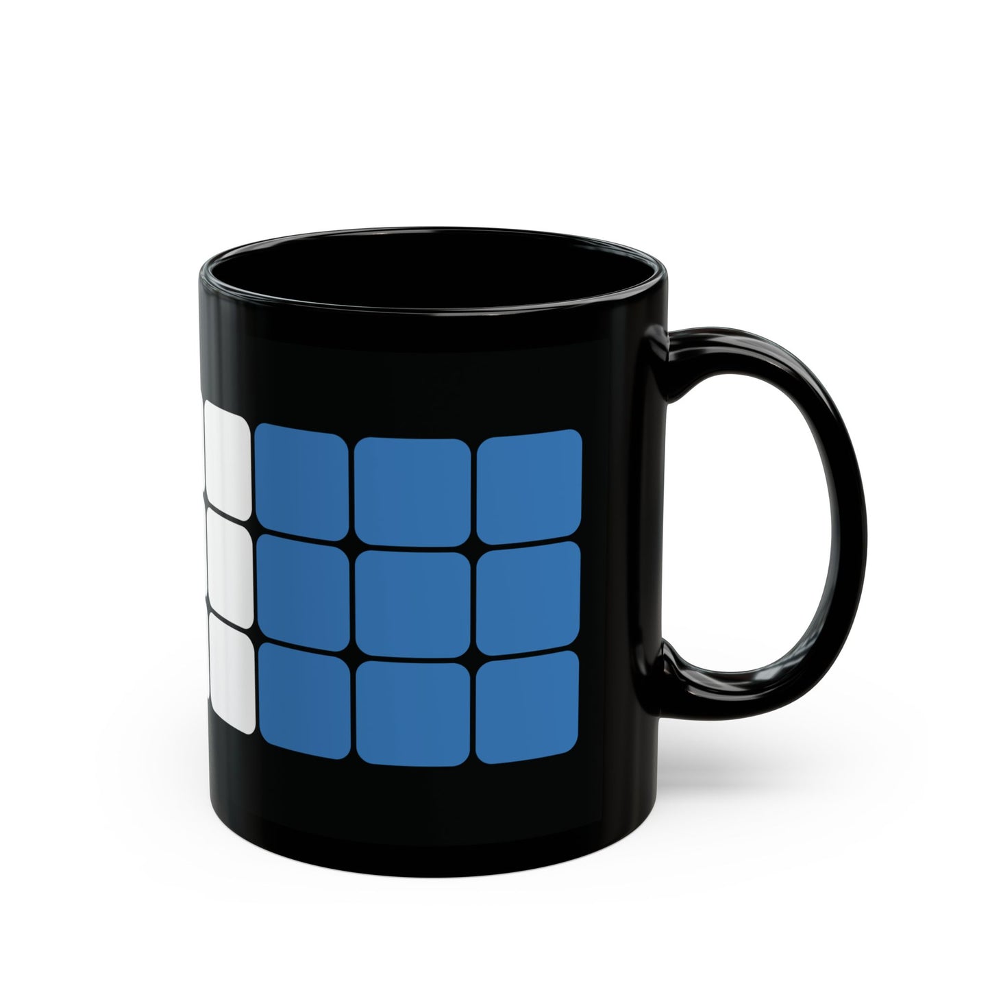 Rubik's Cube Black Mug (11oz, 15oz)