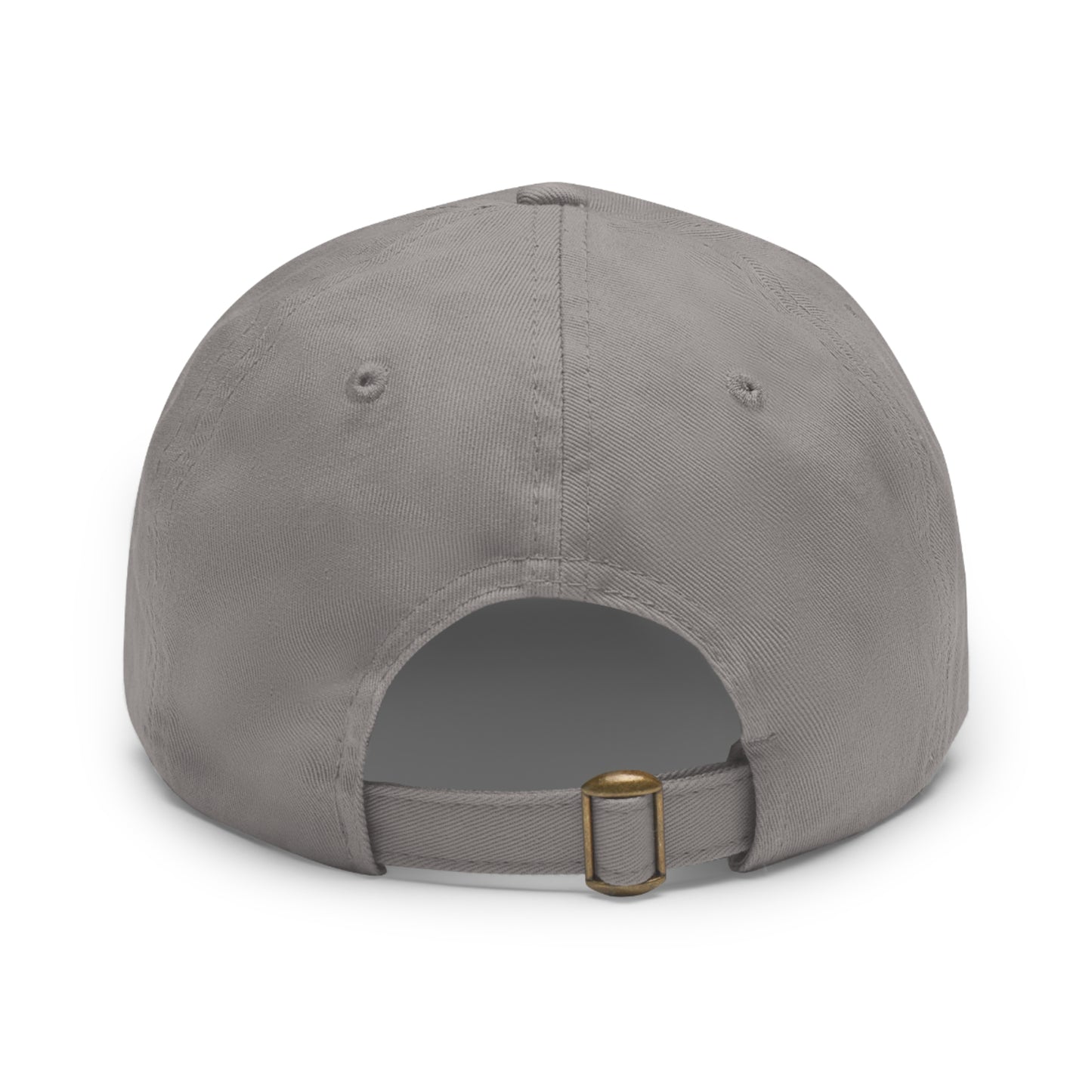 JackAce (text) - Dad Hat with Leather Patch (Rectangle)