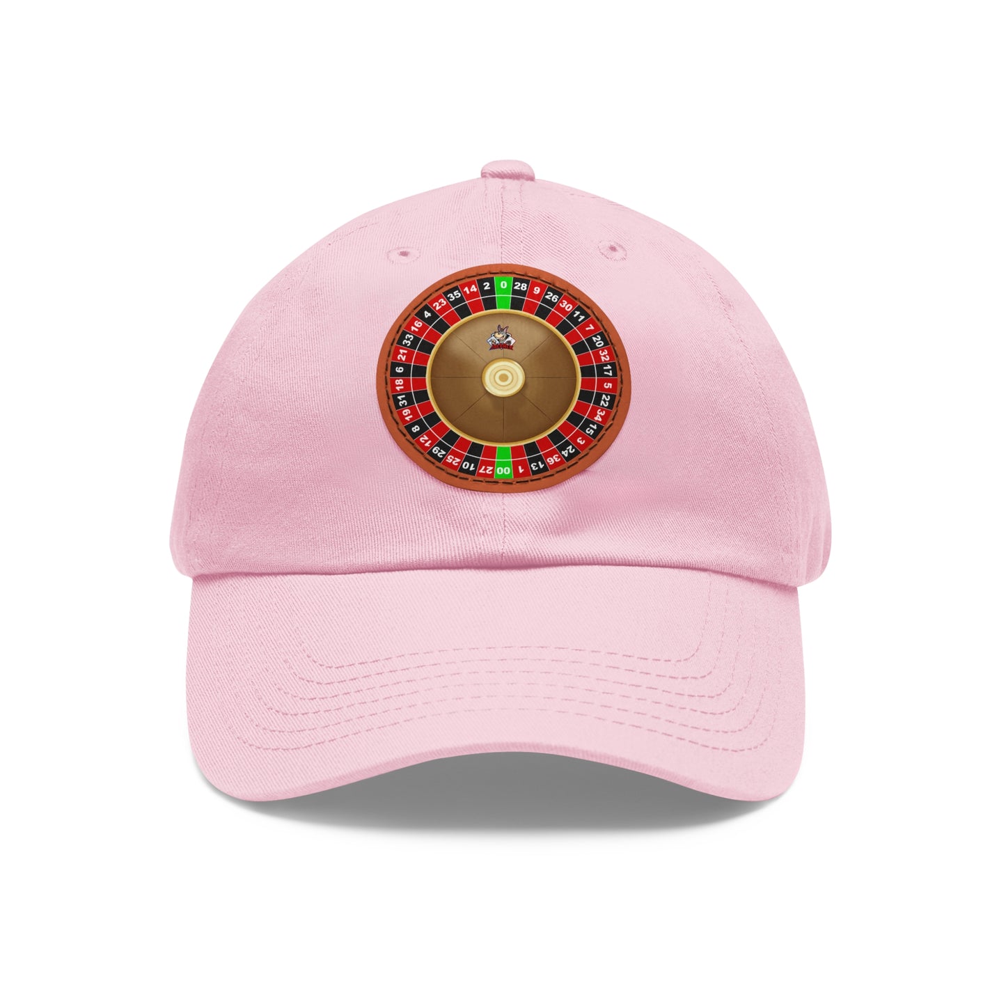 Roulette Wheel (Double Zero) - Dad Hat with Leather Patch (Round)