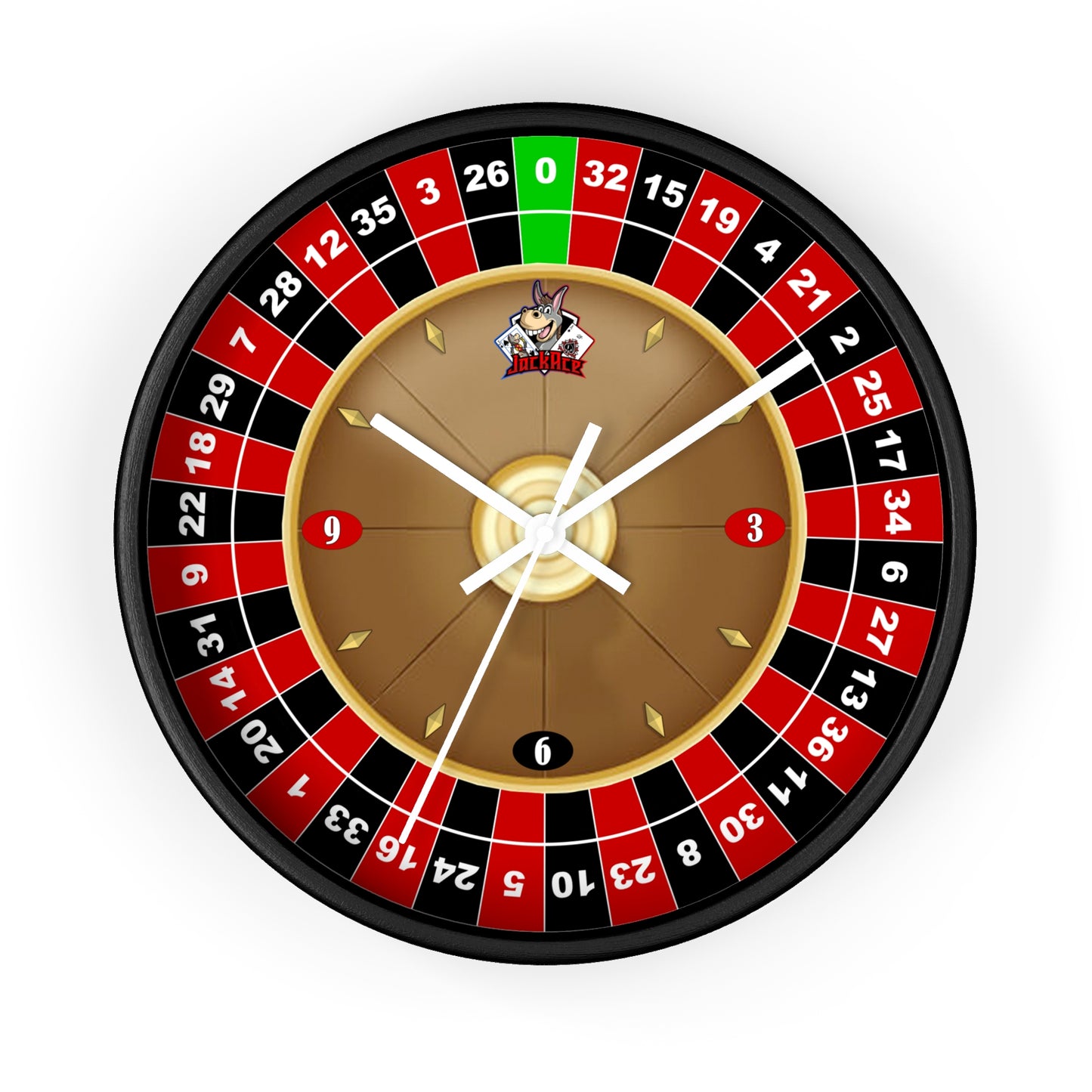 Roulette Wheel (Single Zero) - Wall Clock