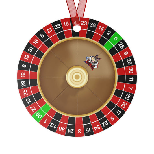 Roulette Wheel (Double Zero) Metal Ornaments