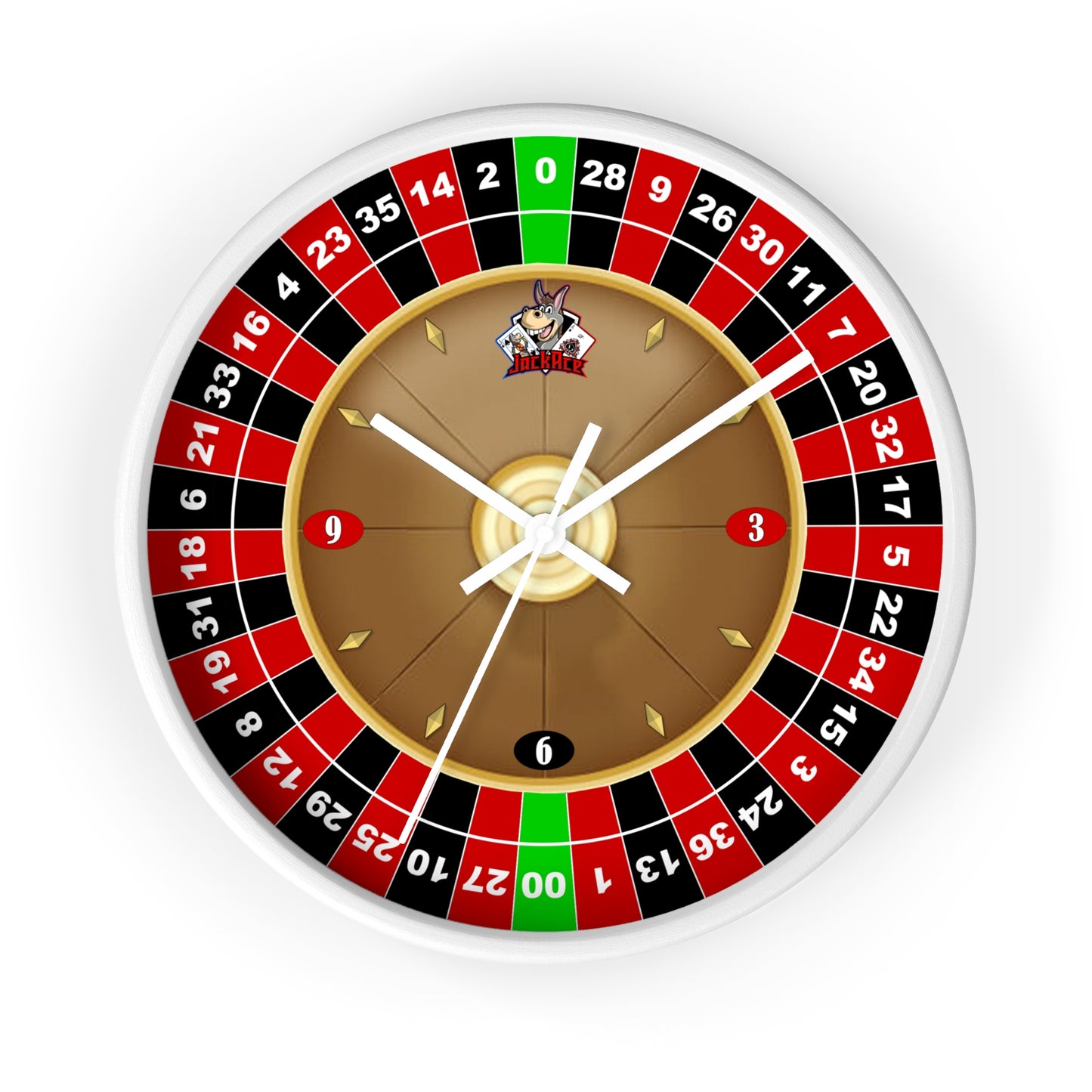 Roulette Wheel (Double Zero) - Wall Clock