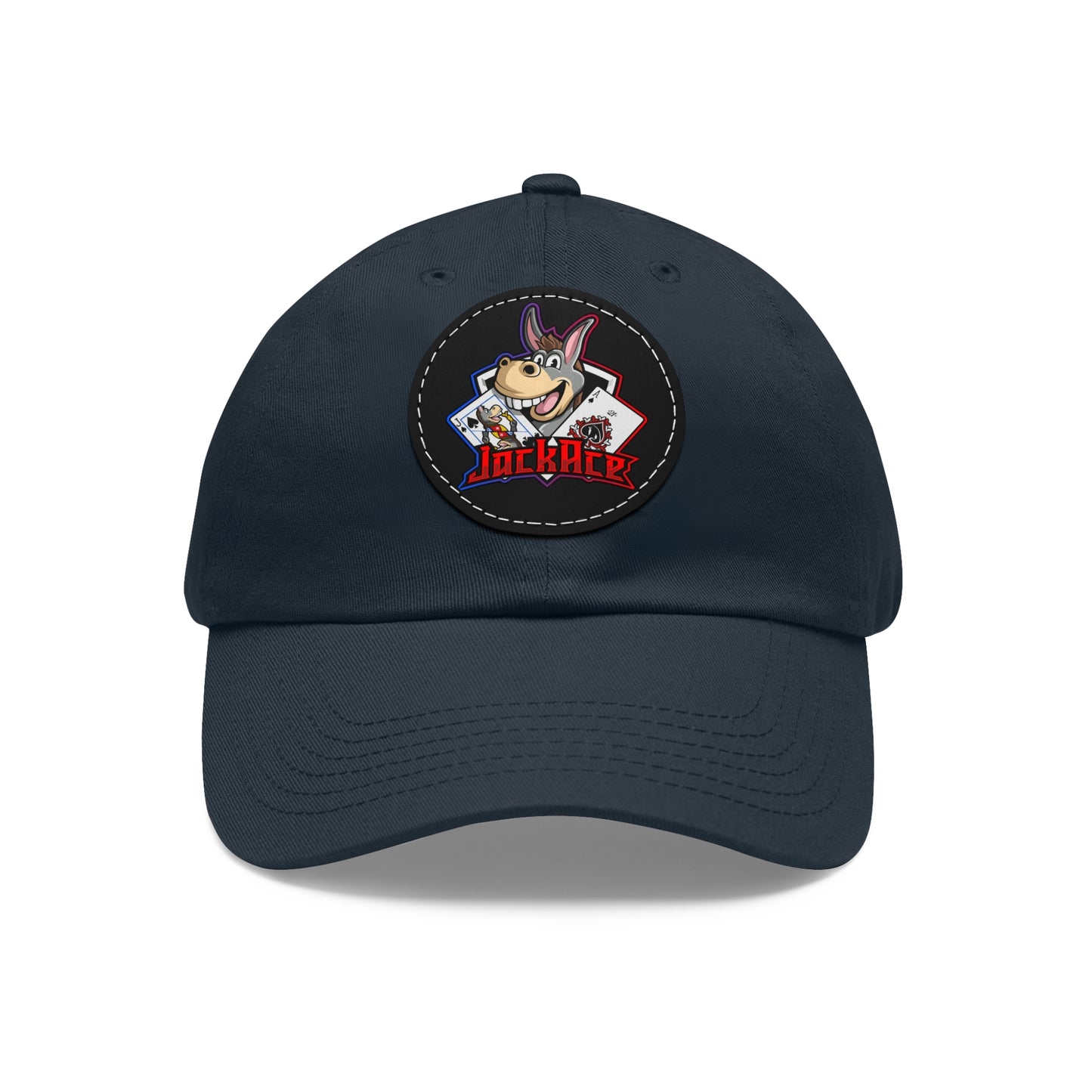 JackAce - Hat with Leather Patch (Round)