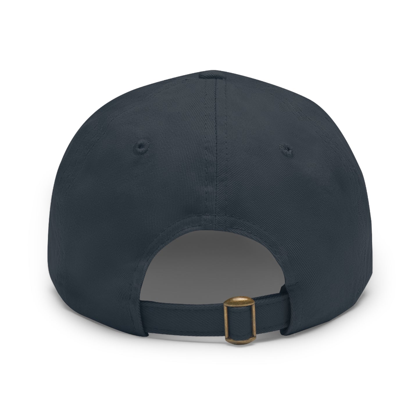 JackAce (text) - Dad Hat with Leather Patch (Rectangle)