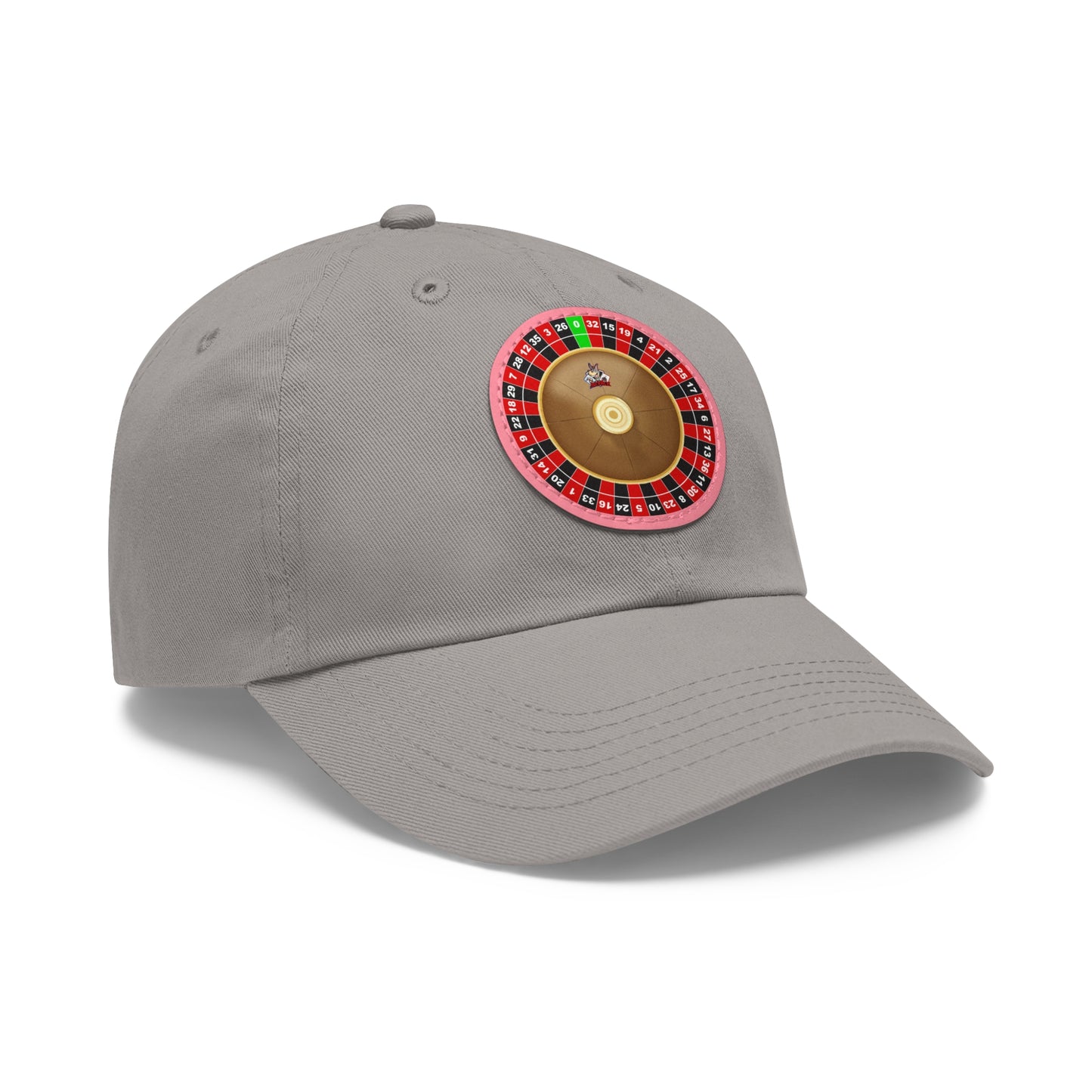 Roulette Wheel (Single Zero) - Dad Hat with Leather Patch (Round)