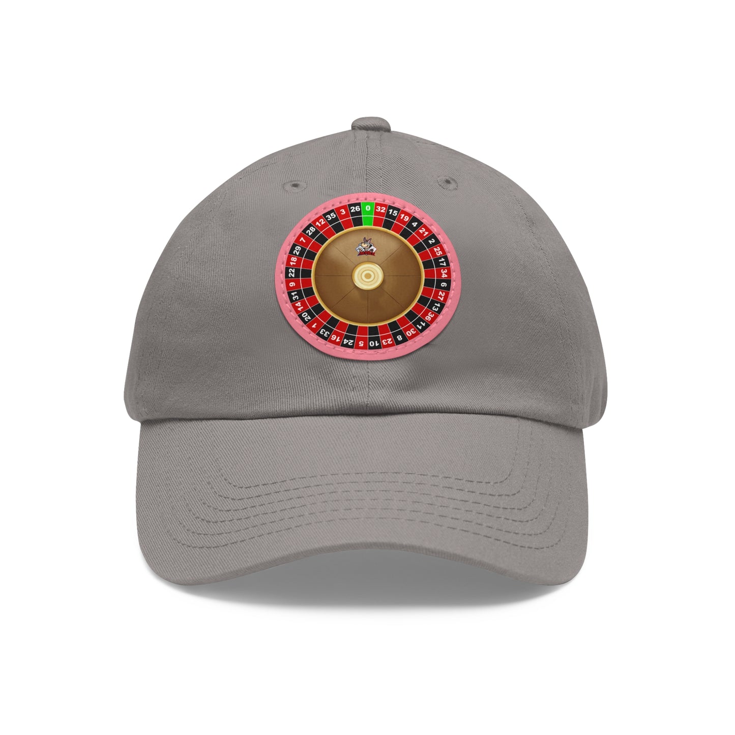 Roulette Wheel (Single Zero) - Dad Hat with Leather Patch (Round)