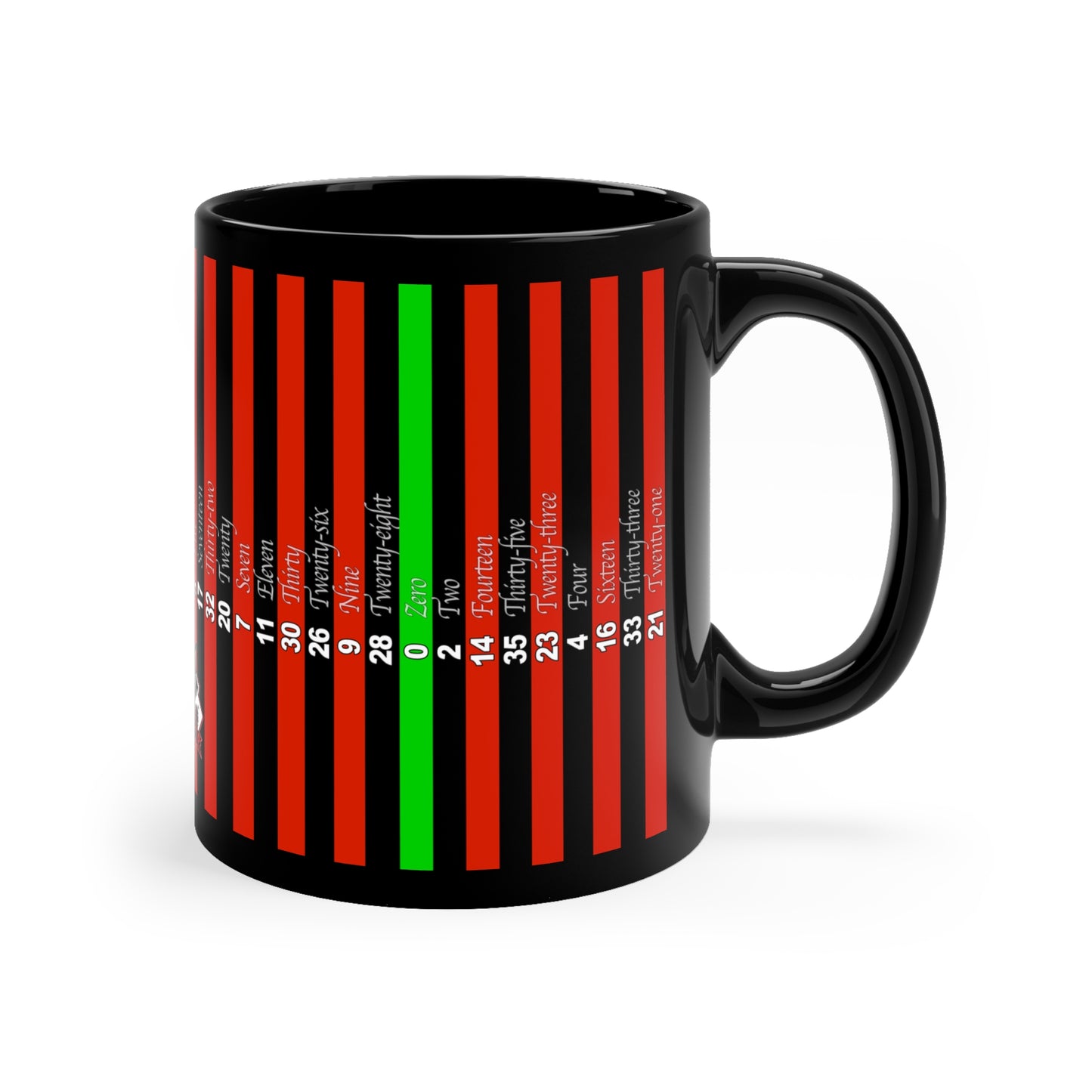 Roulette Wheel (Double Zero) - 11oz Black Mug