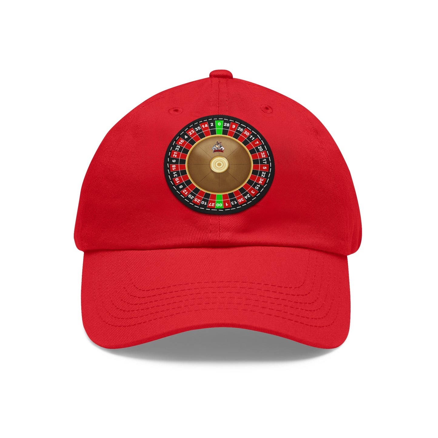 Roulette Wheel (Double Zero) - Dad Hat with Leather Patch (Round)