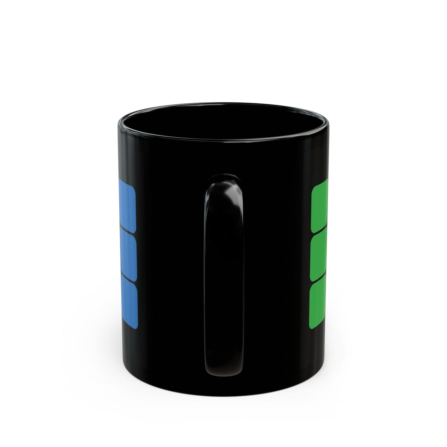 Rubik's Cube Black Mug (11oz, 15oz)