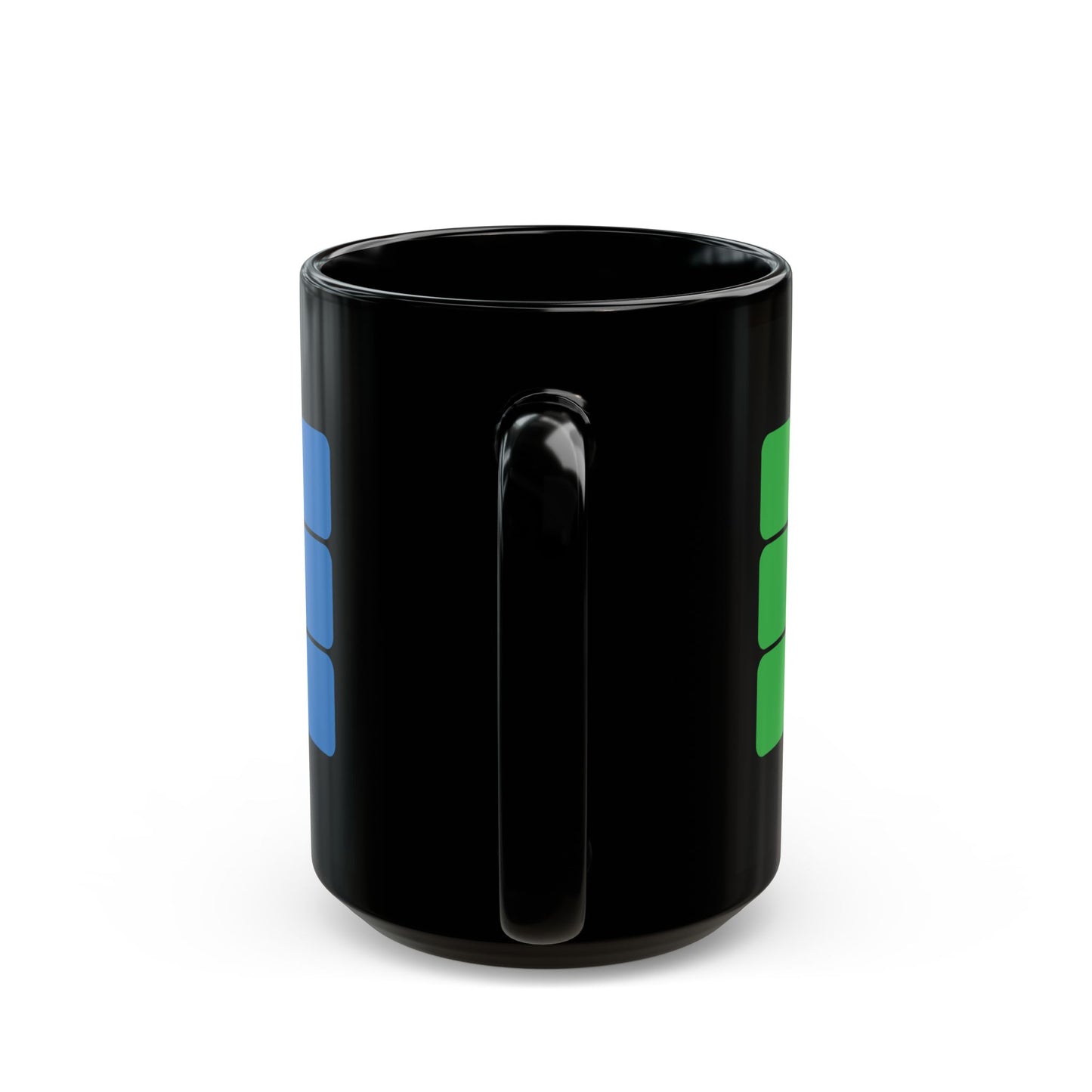 Rubik's Cube Black Mug (11oz, 15oz)