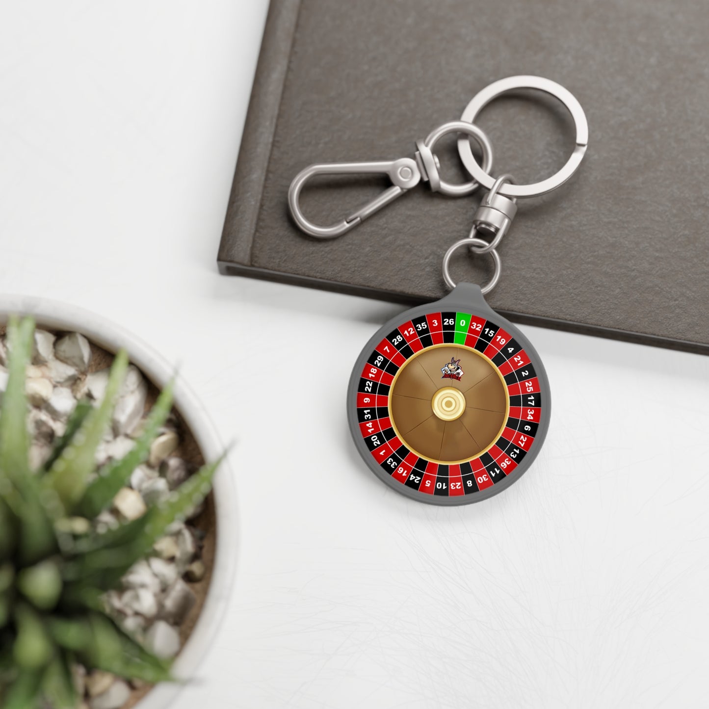 Roulette Wheel (Single Zero) - Keyring Tag