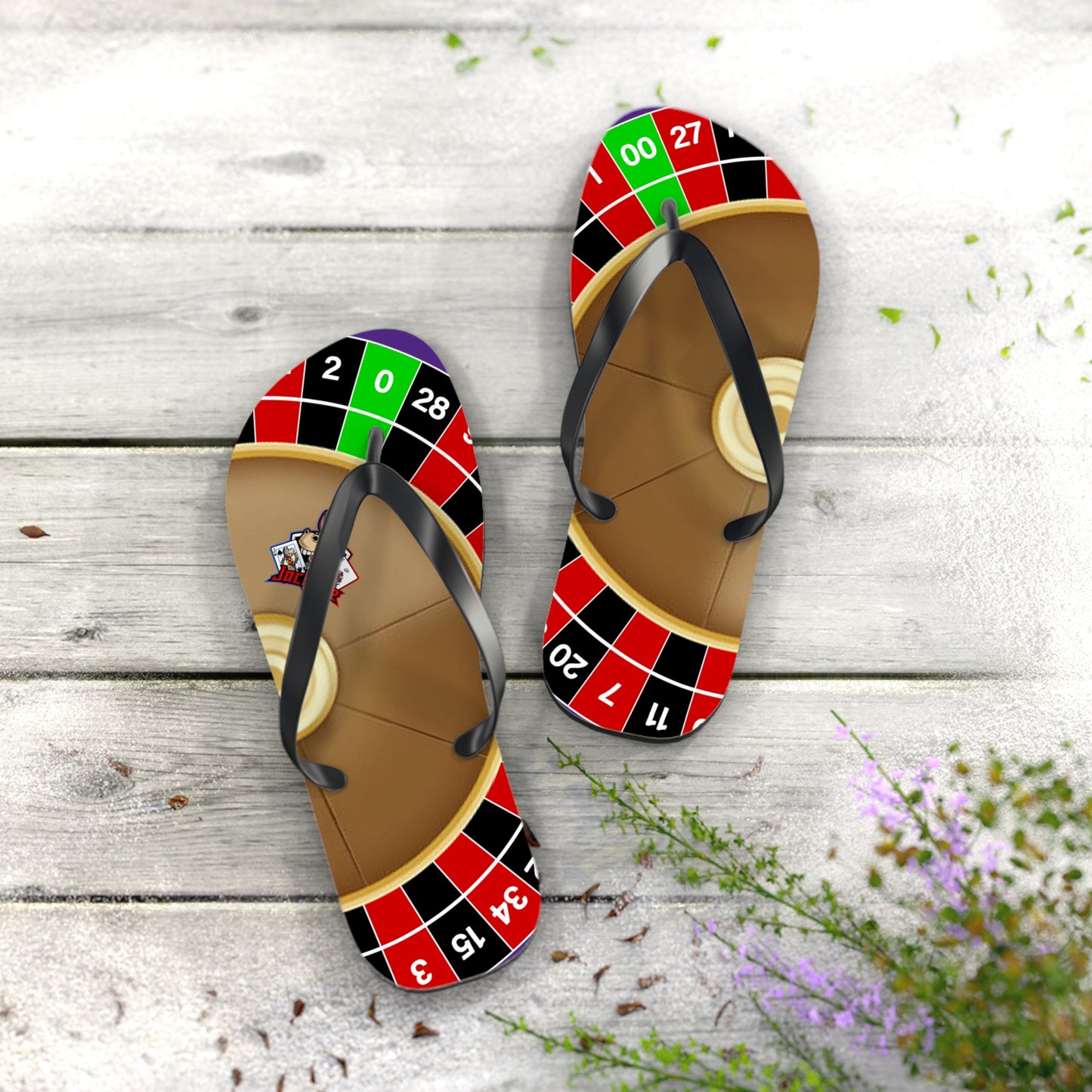 Roulette Wheel (Double Zero) - Flip Flops