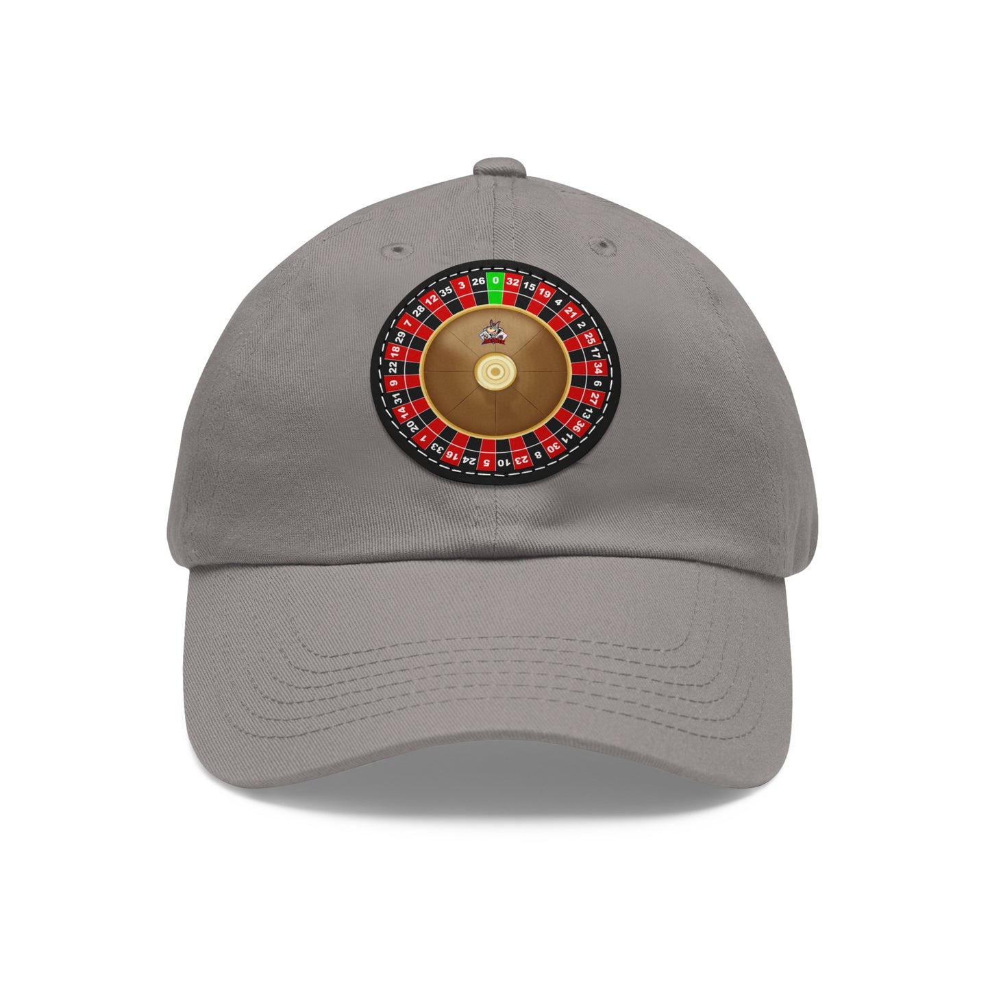 Roulette Wheel (Single Zero) - Dad Hat with Leather Patch (Round)