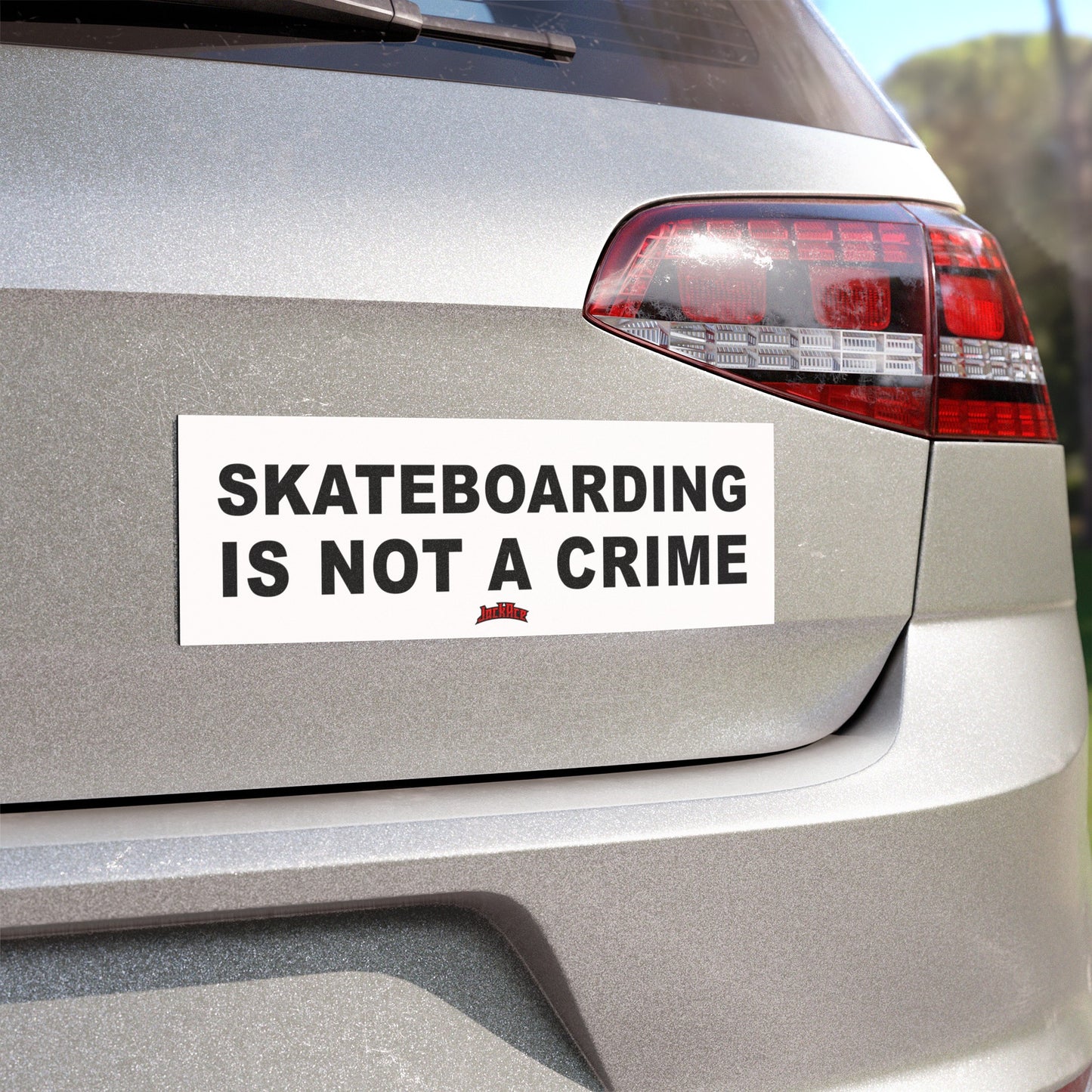 SKATEBOARDING IS NOT A CRIME - Car Magnet