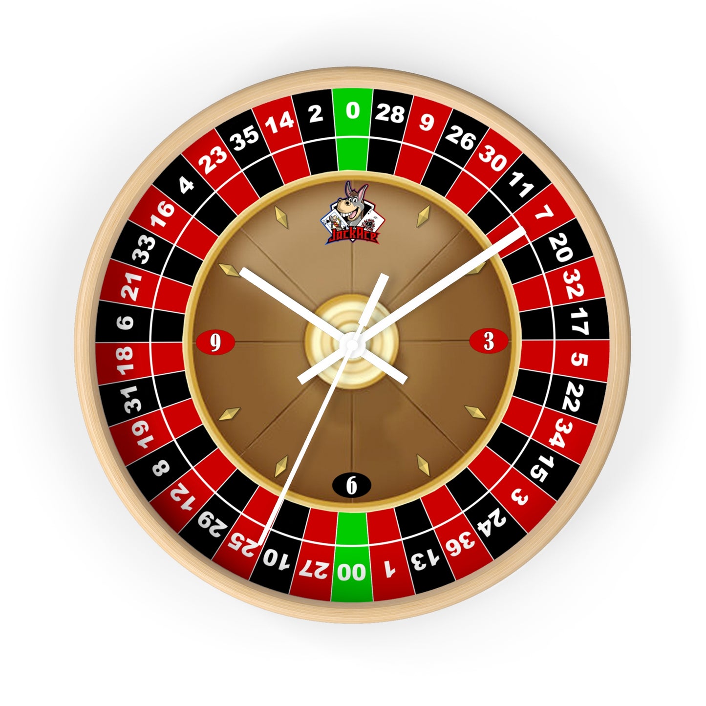 Roulette Wheel (Double Zero) - Wall Clock