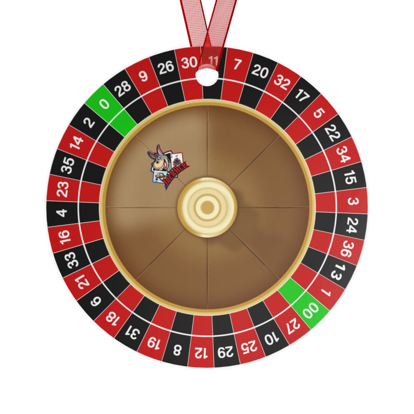 Roulette Wheel (Double Zero) Metal Ornaments