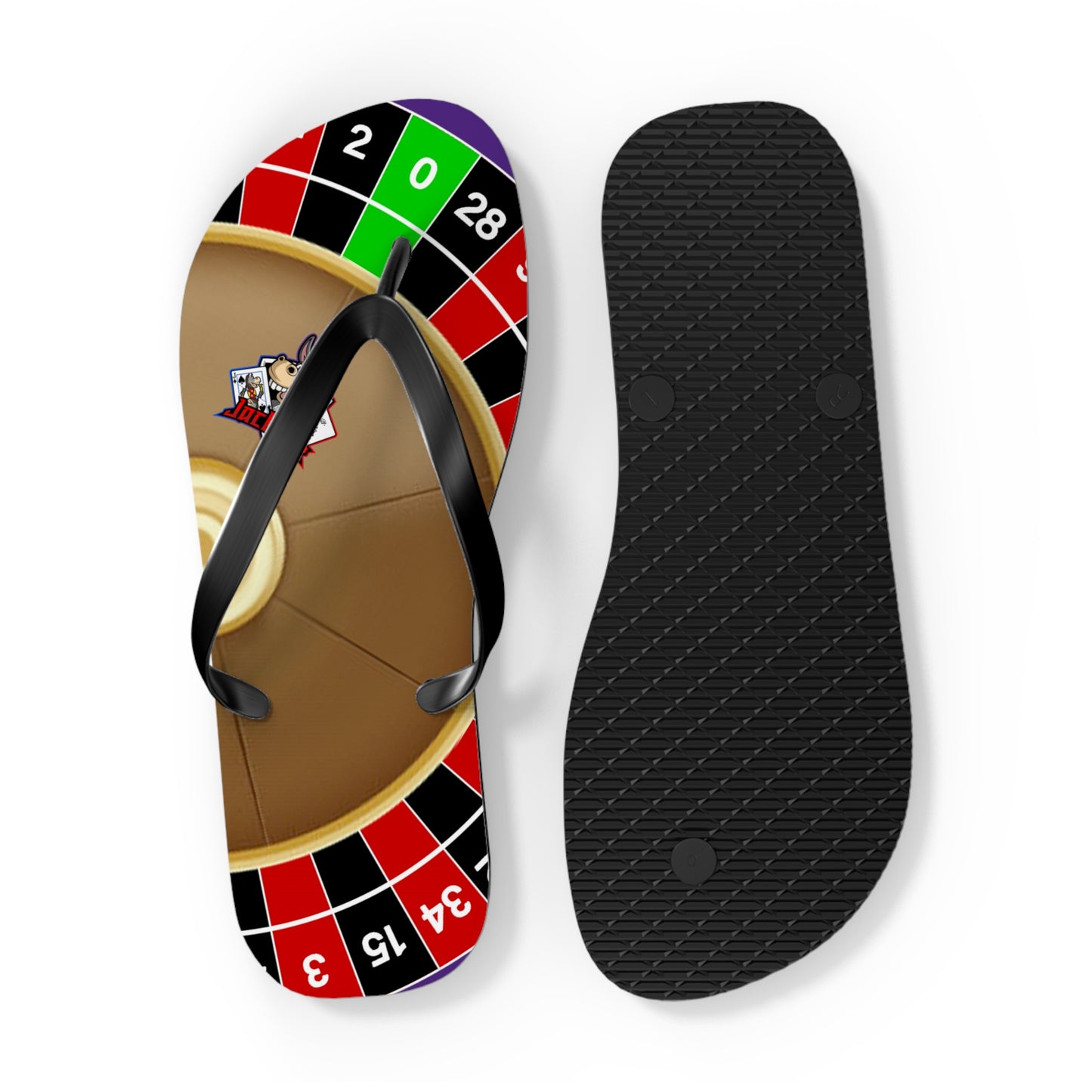 Roulette Wheel (Double Zero) - Flip Flops