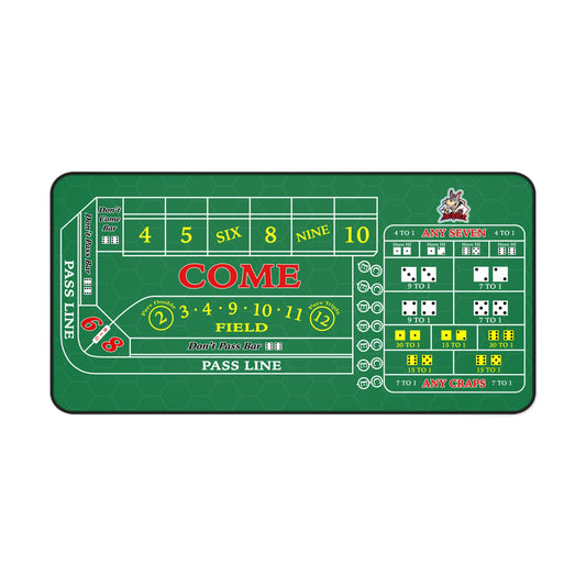 Craps Layout Practice Mat (Green, 32"x16")