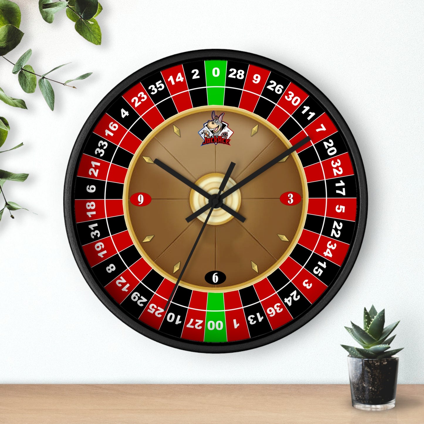 Roulette Wheel (Double Zero) - Wall Clock