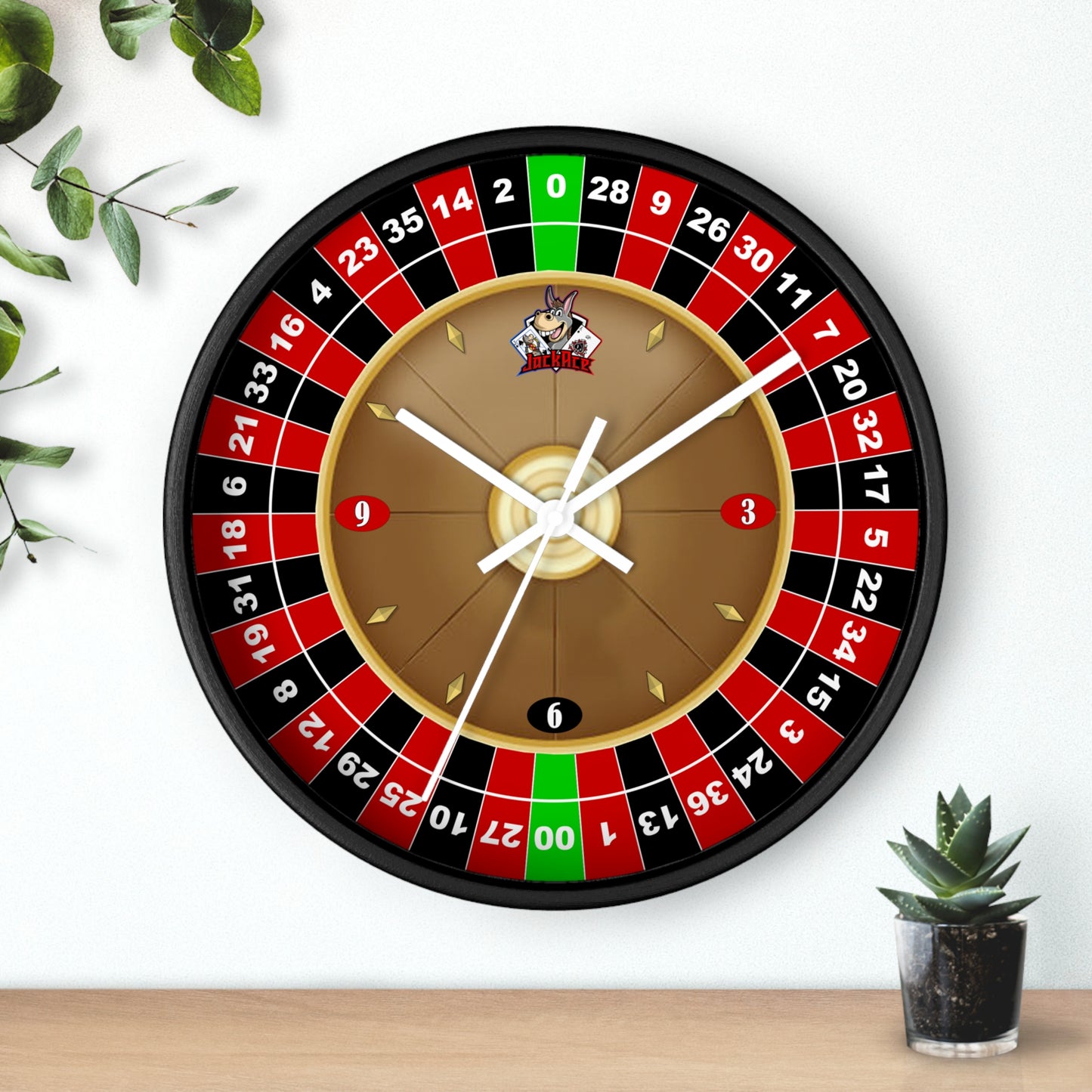 Roulette Wheel (Double Zero) - Wall Clock