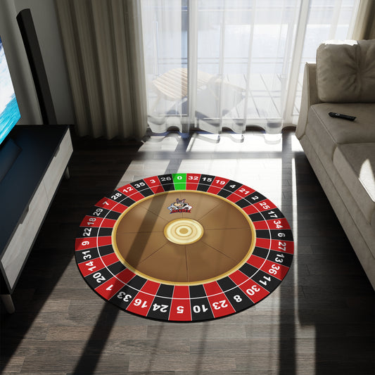 Roulette Wheel (Single Zero) - Round Rug