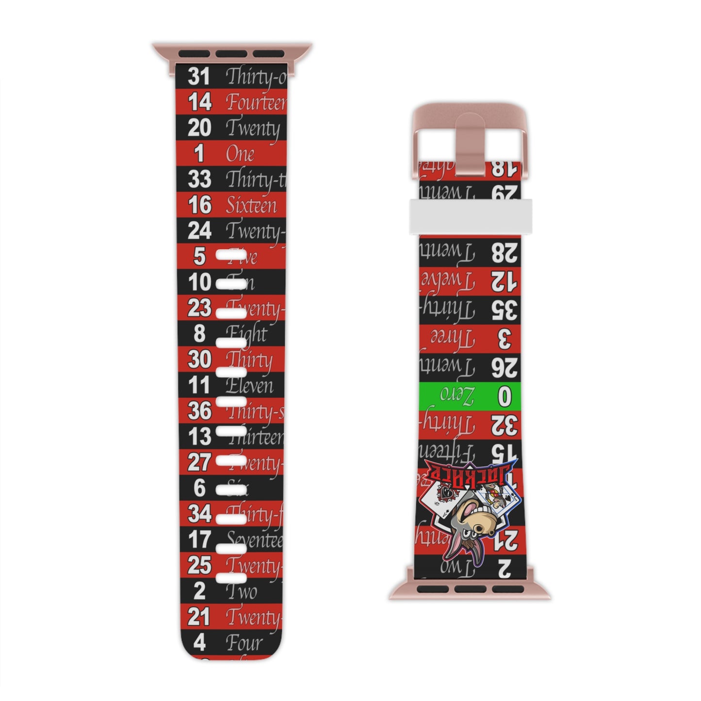 Roulette Wheel Wrap (Single Zero) - Watch Band for Apple Watch