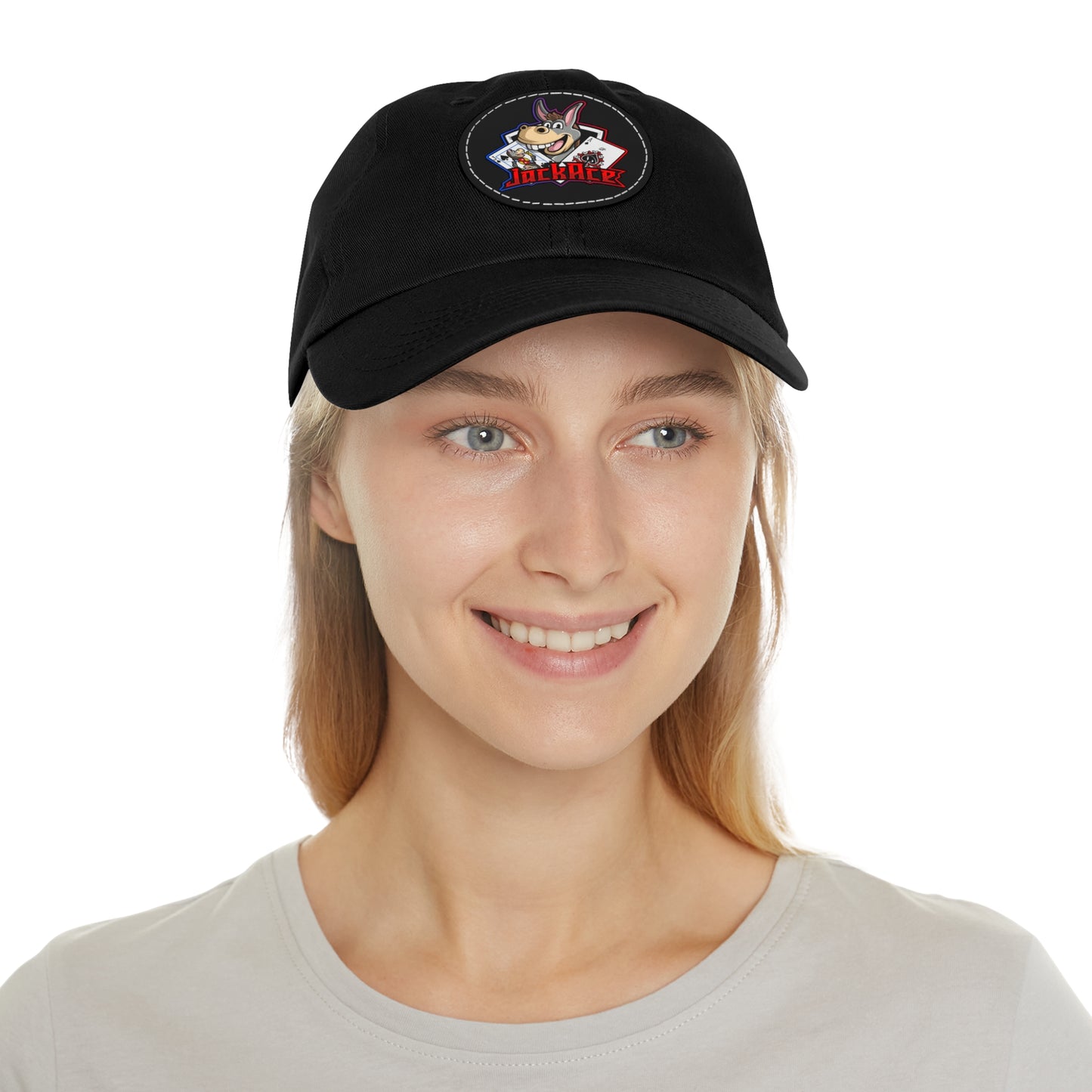 JackAce - Hat with Leather Patch (Round)