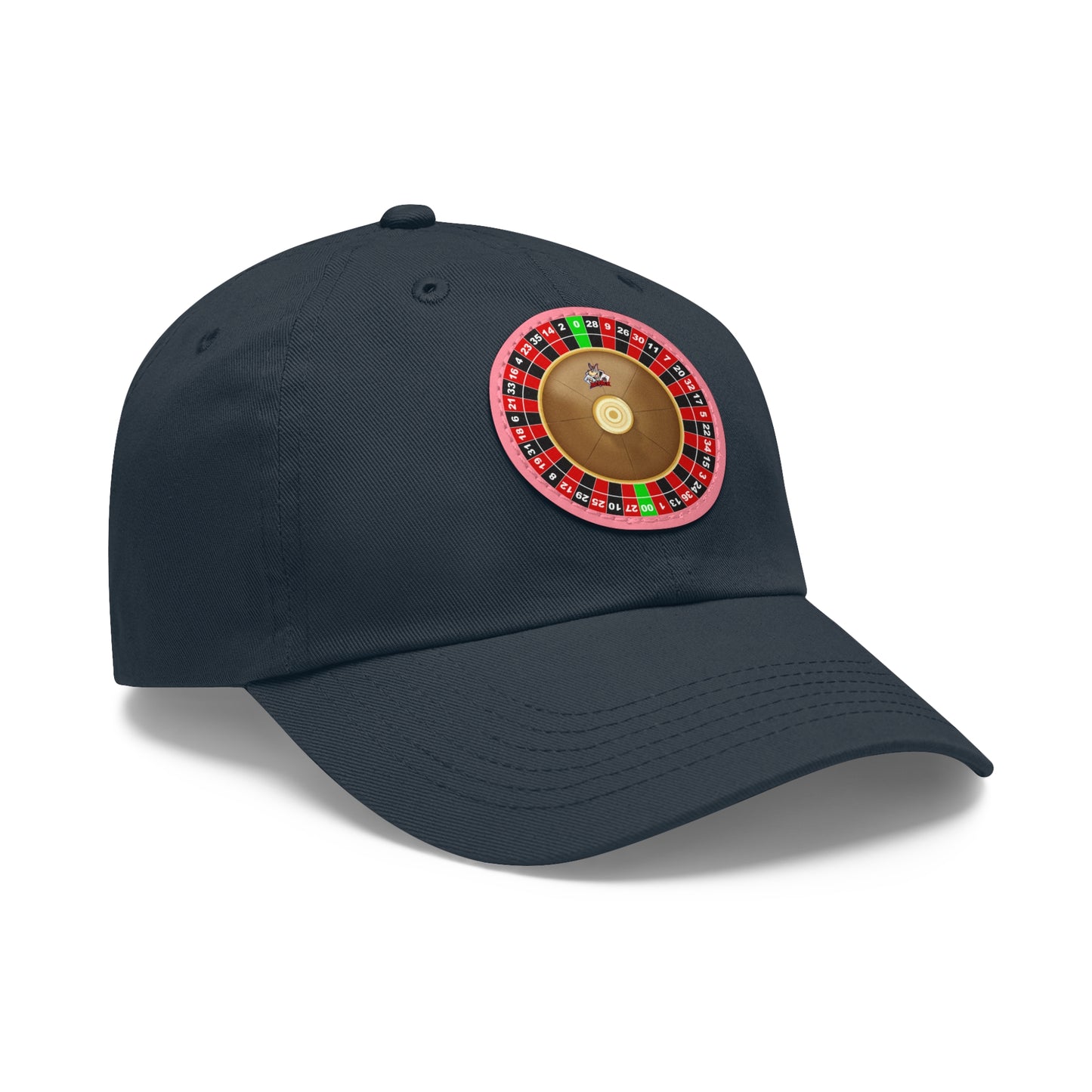 Roulette Wheel (Double Zero) - Dad Hat with Leather Patch (Round)