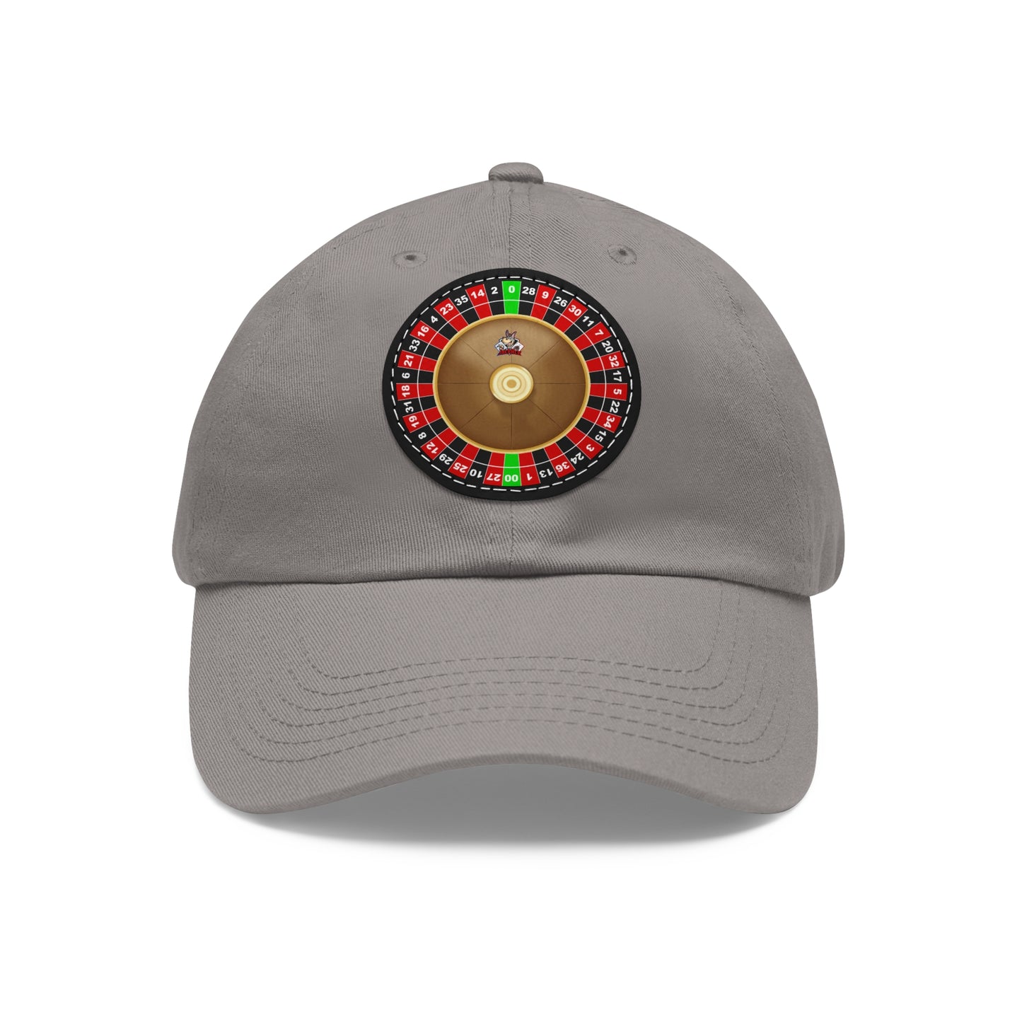 Roulette Wheel (Double Zero) - Dad Hat with Leather Patch (Round)