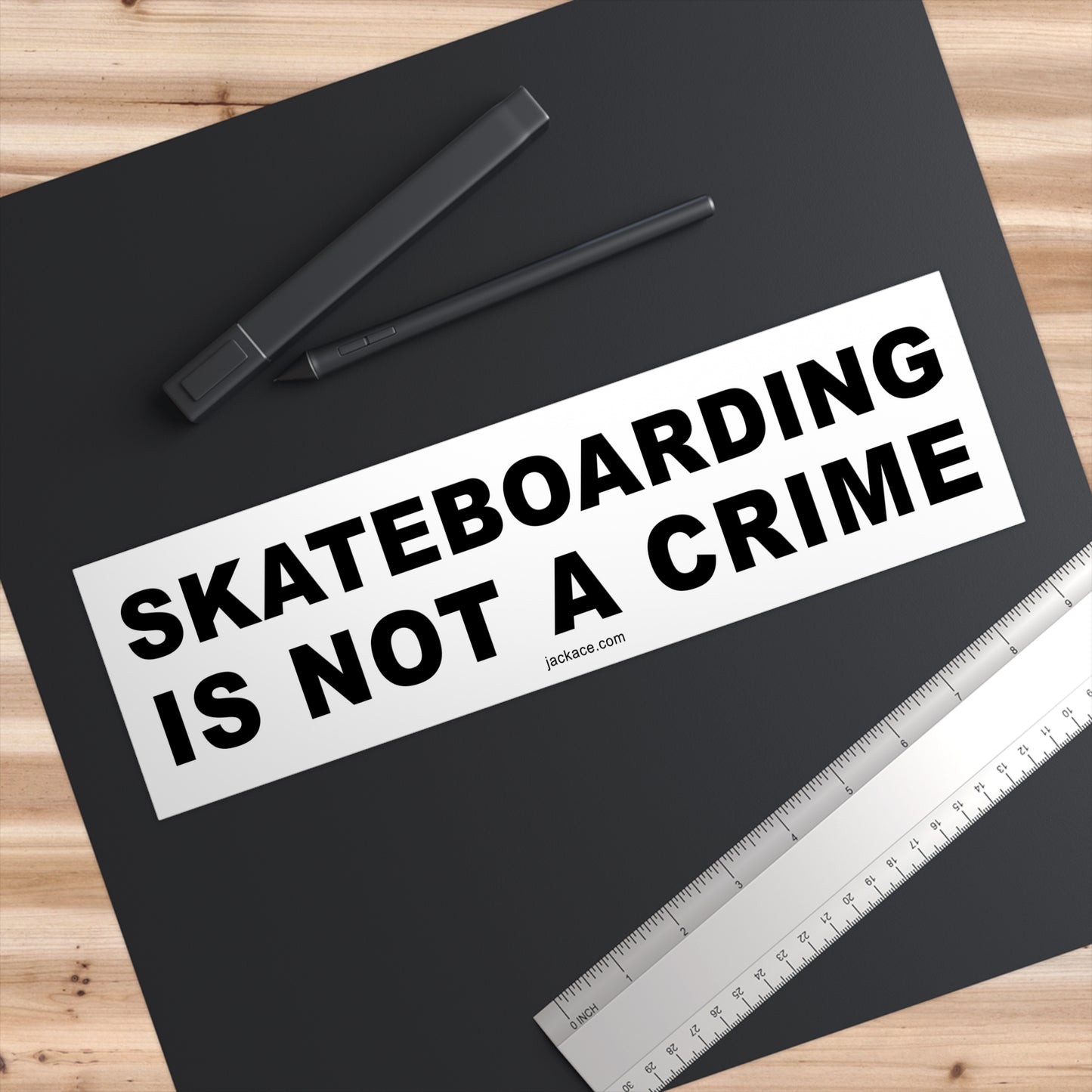 SKATEBOARDING IS NOT A CRIME - Bumper Stickers