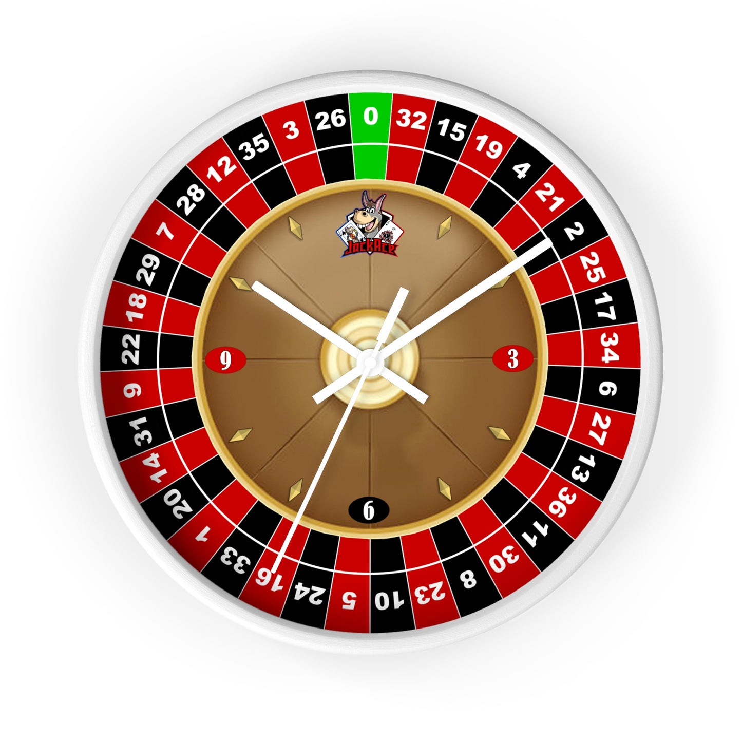 Roulette Wheel (Single Zero) - Wall Clock