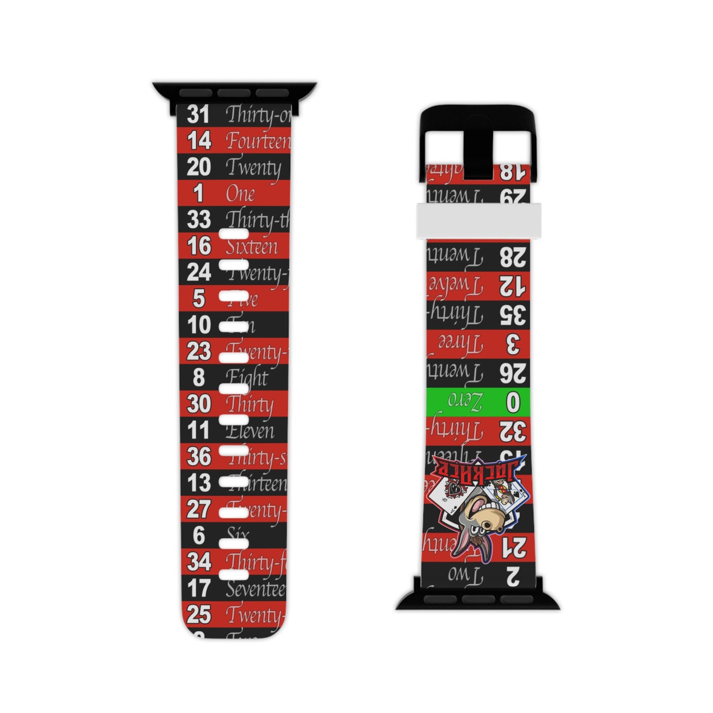 Roulette Wheel Wrap (Single Zero) - Watch Band for Apple Watch