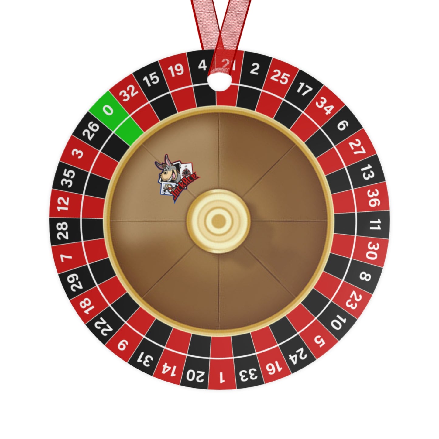 Roulette Wheel (Single Zero) - Metal Ornaments