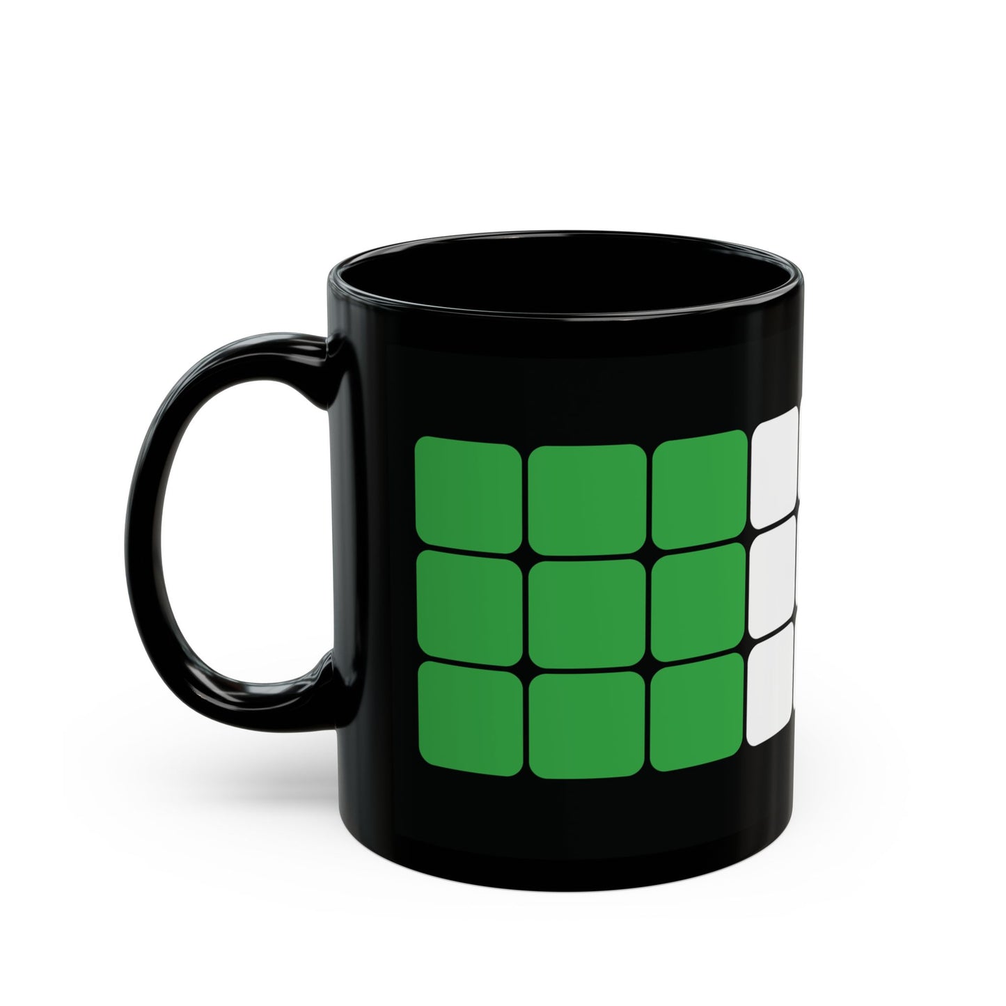 Rubik's Cube Black Mug (11oz, 15oz)