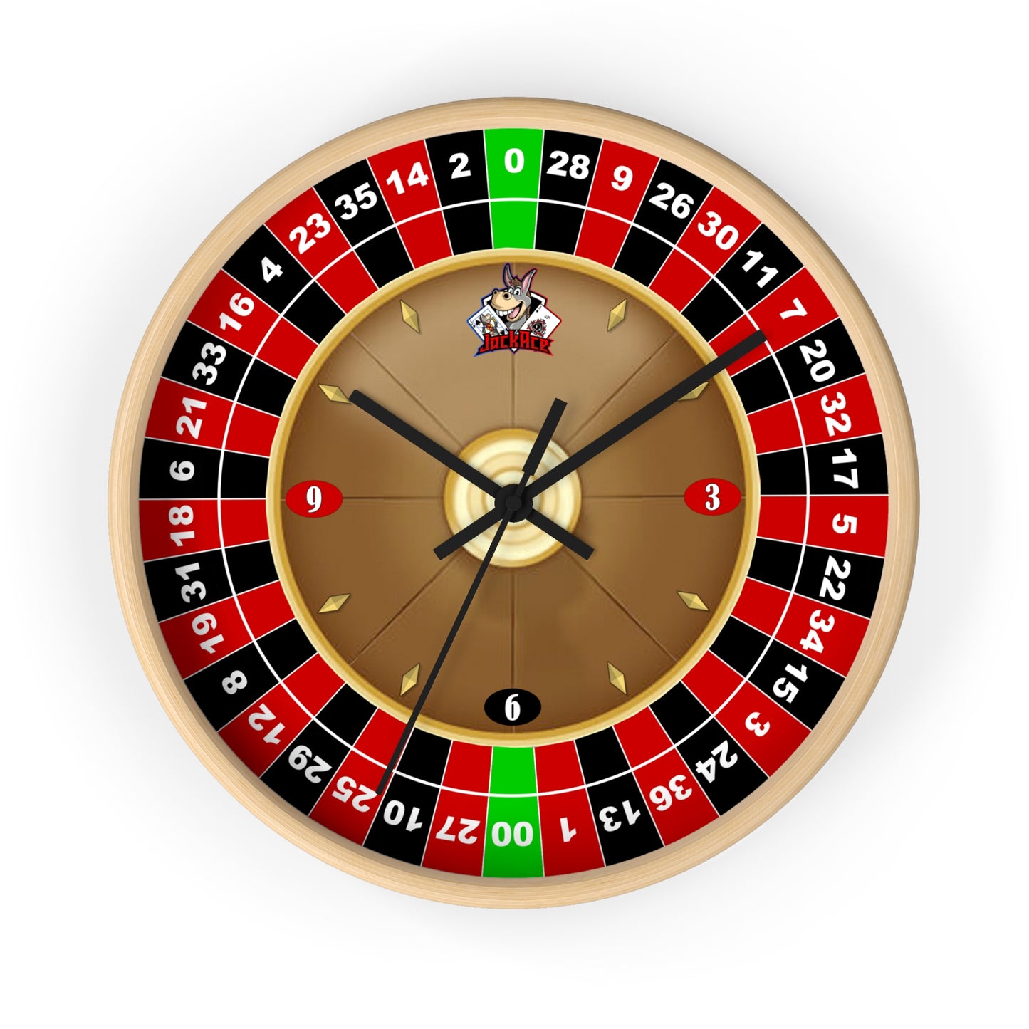 Roulette Wheel (Double Zero) - Wall Clock