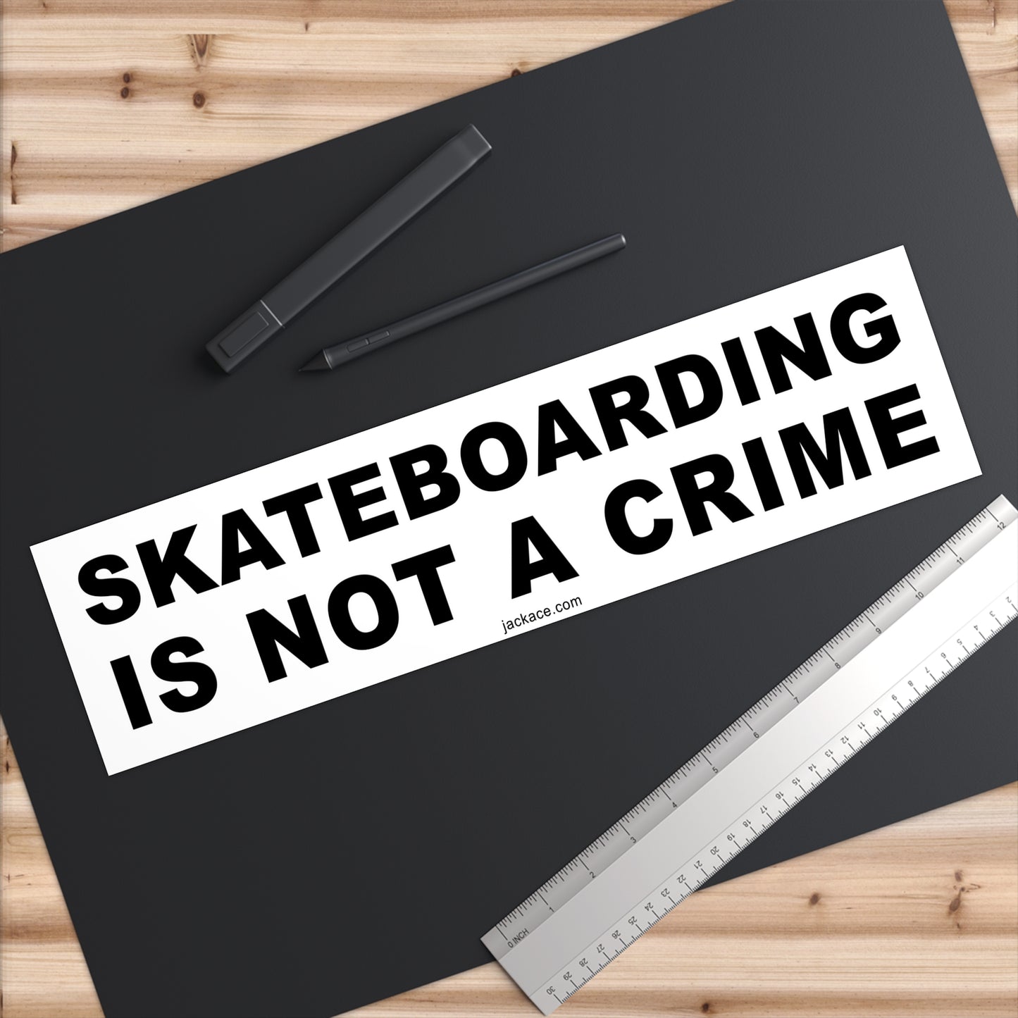 SKATEBOARDING IS NOT A CRIME - Bumper Stickers