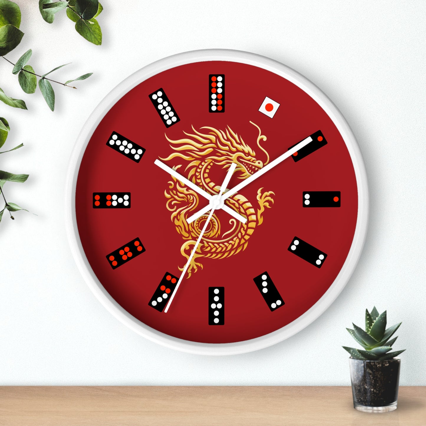 Pai-Gow Tiles - Wall Clock